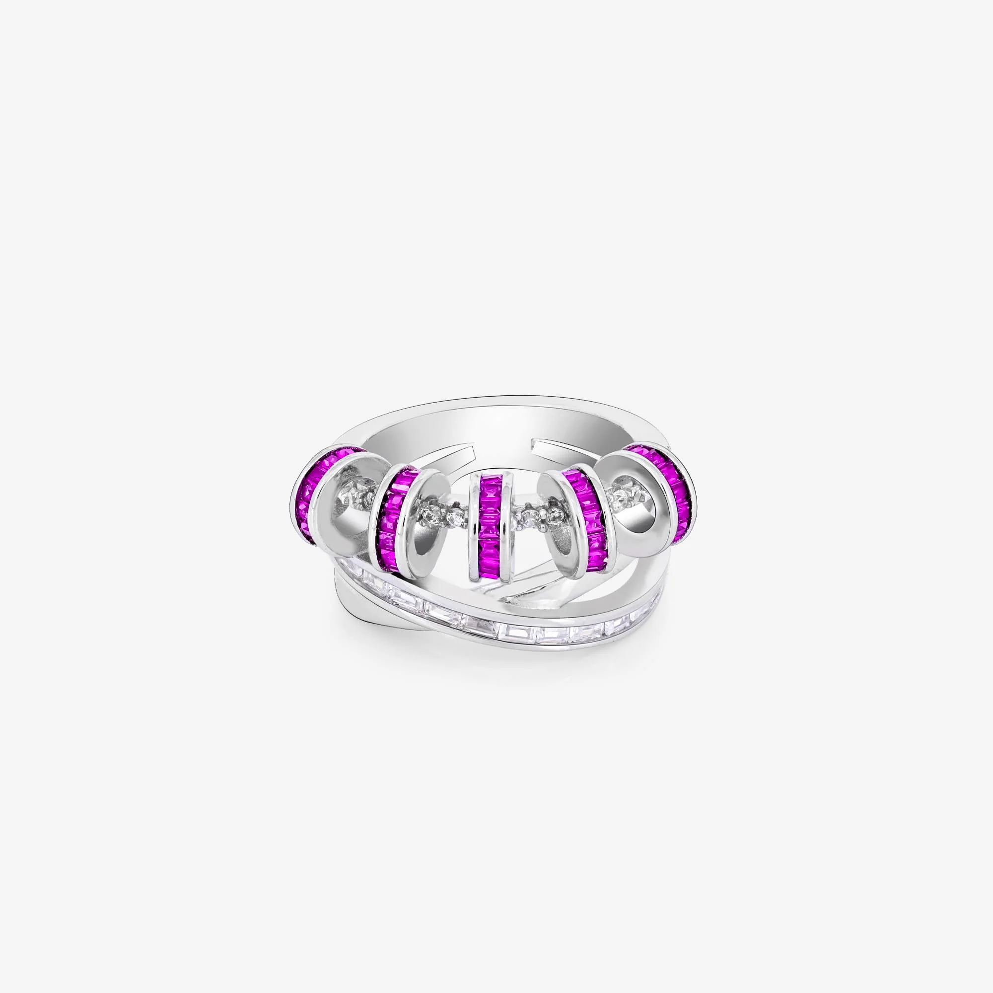 Cerulean Elegance Silver Ring - Image 10