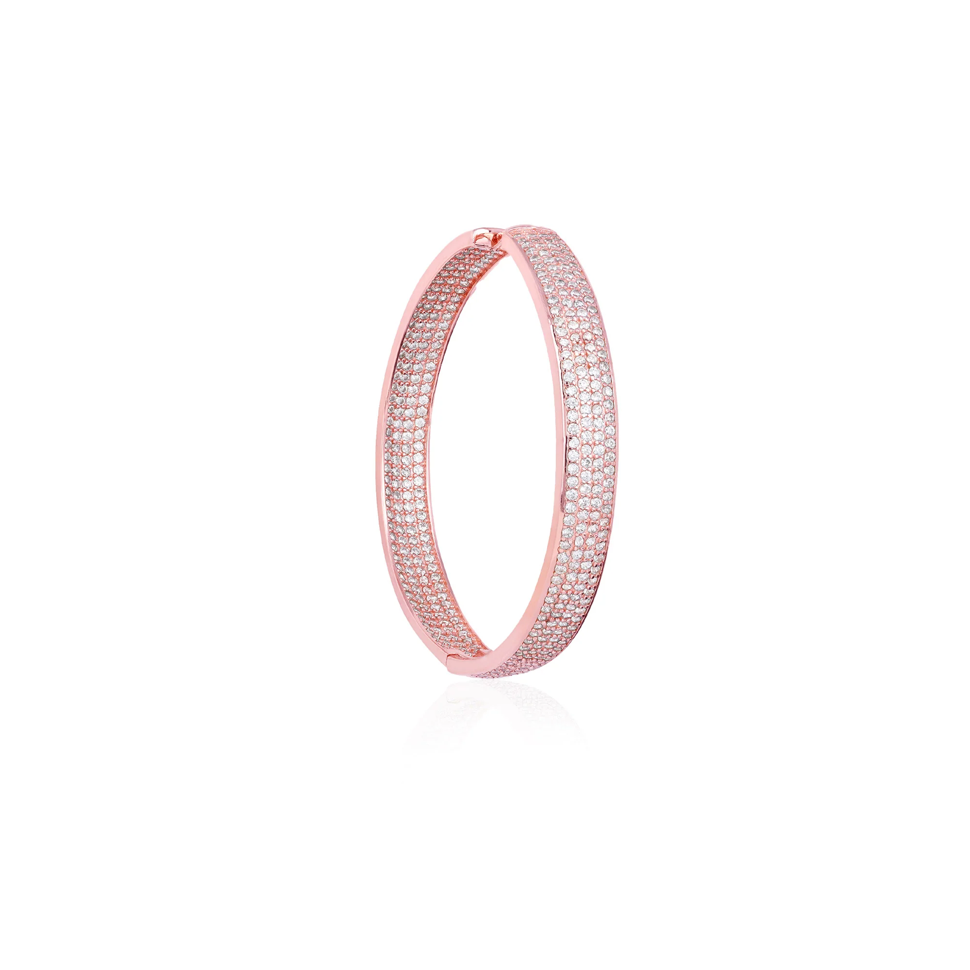 Chunky CZ-Studded Hoops - Image 5