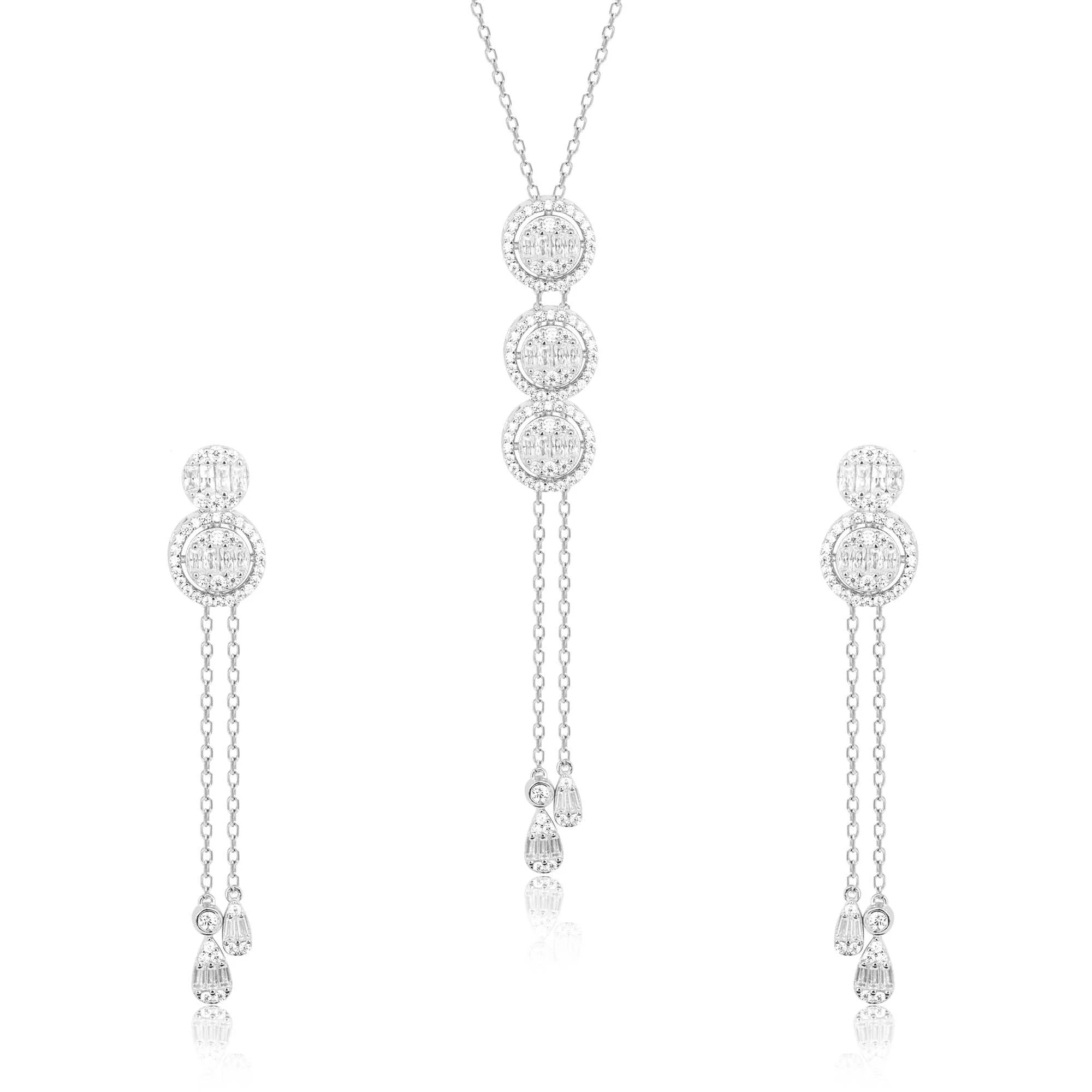 Circlet Symphony Silver Necklace Set - Image 10