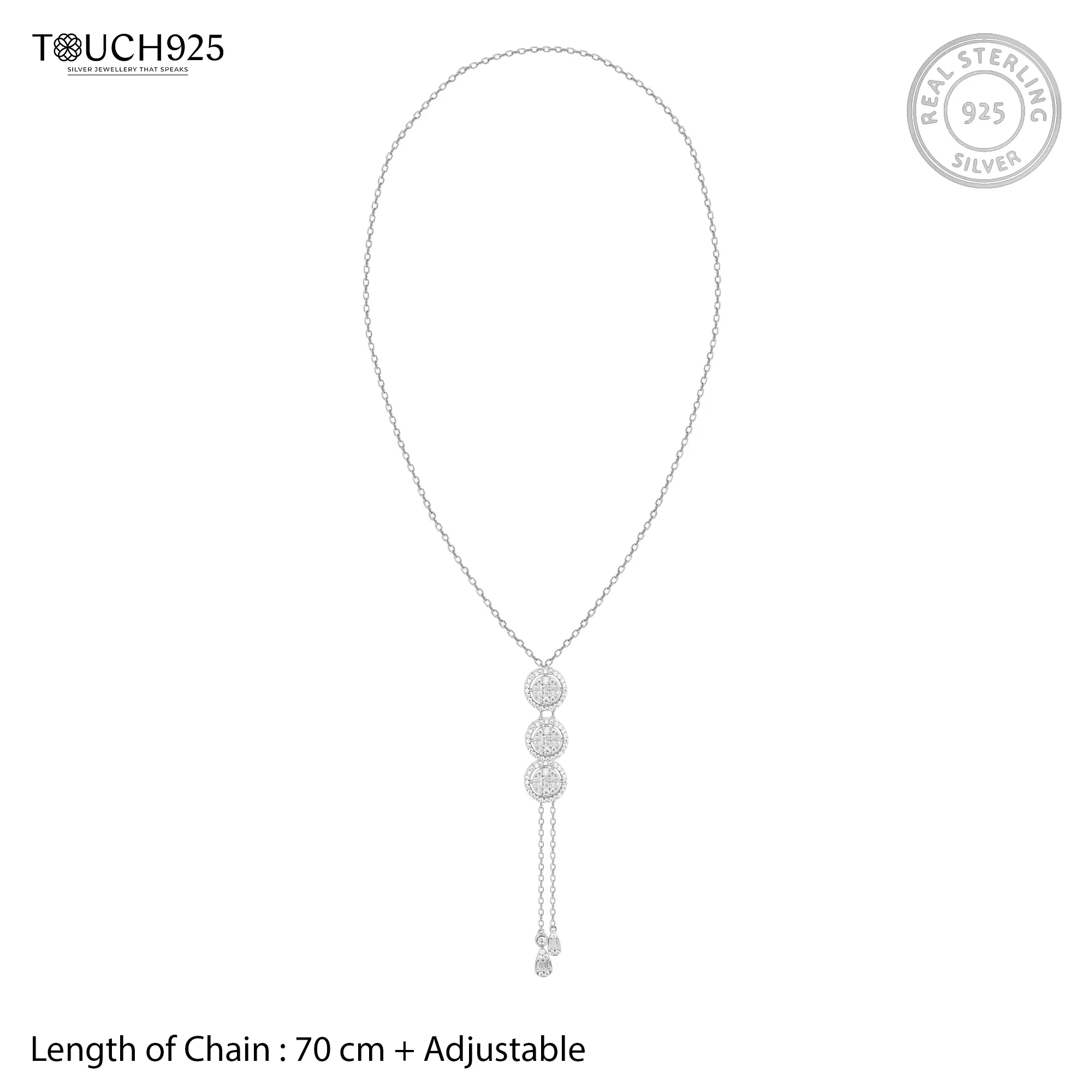 Circlet Symphony Silver Necklace Set - Image 17