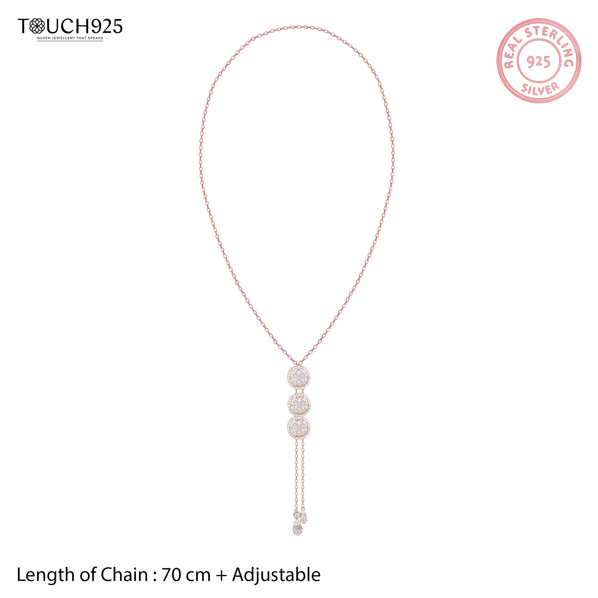 Circlet Symphony Silver Necklace Set - Image 9