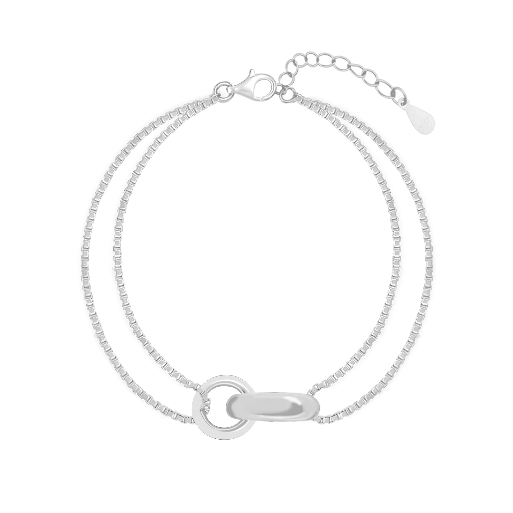 Circular Double Chain Bracelet - Image 2