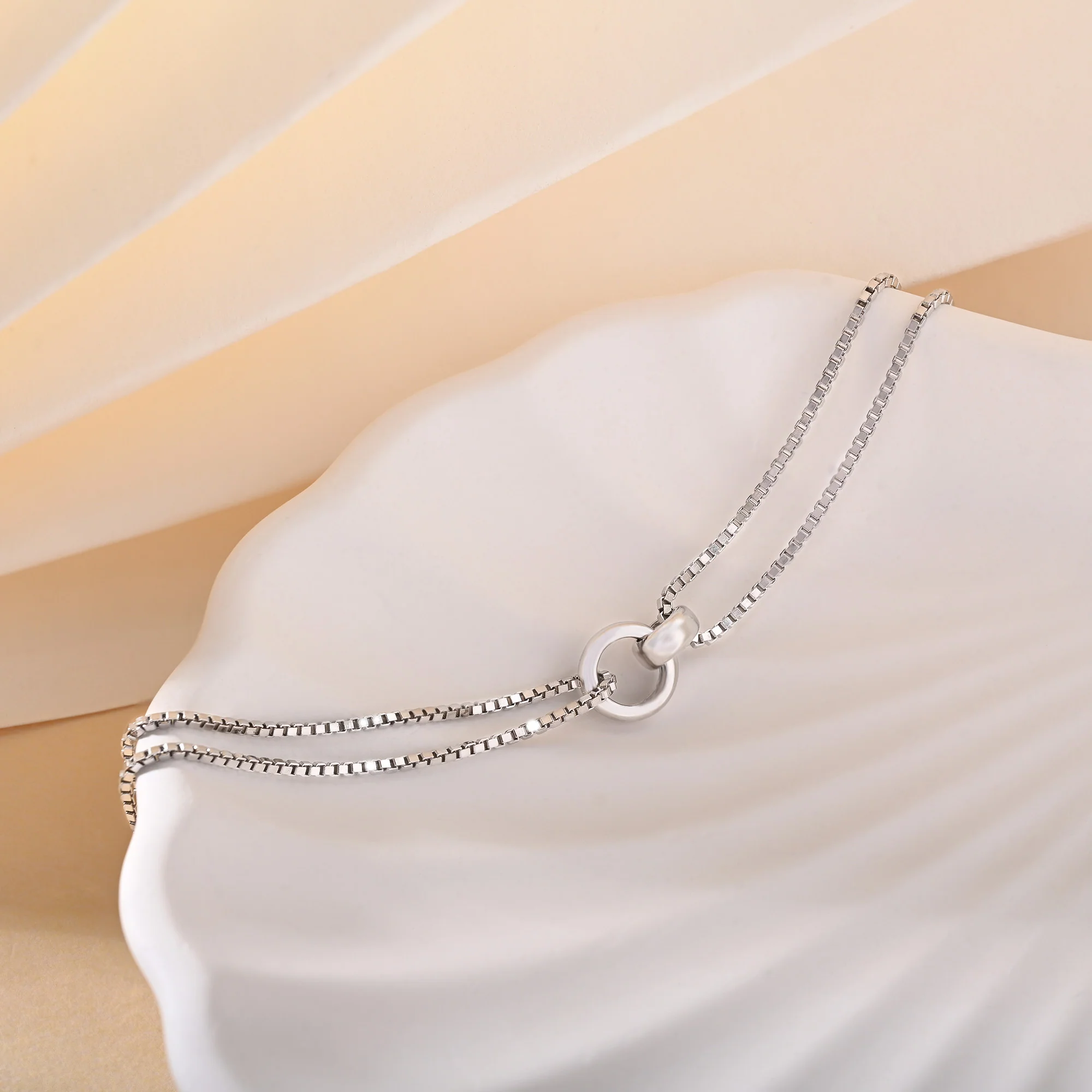 Circular Double Chain Bracelet - Image 4