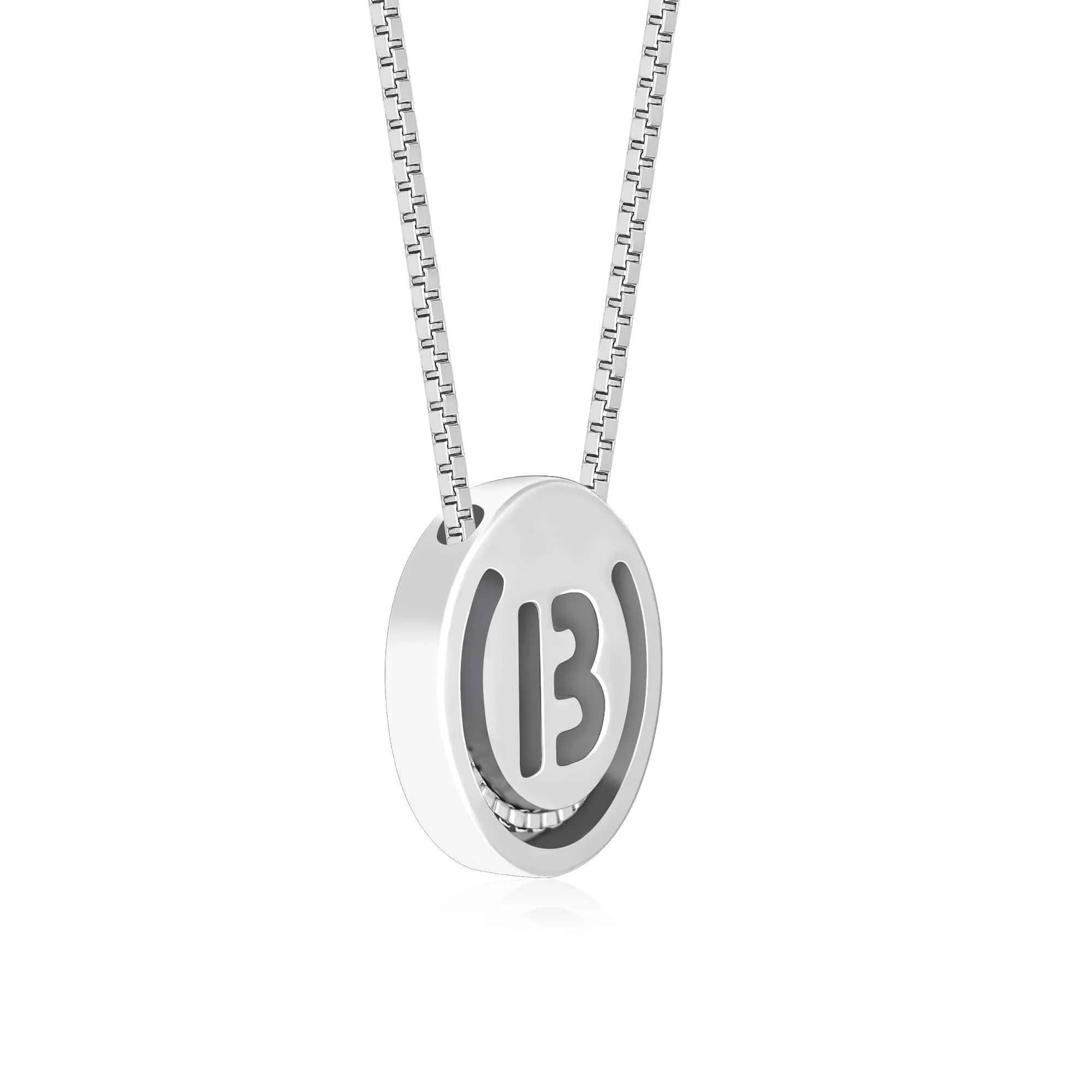 Circular Initial 'B' Necklace - Image 4