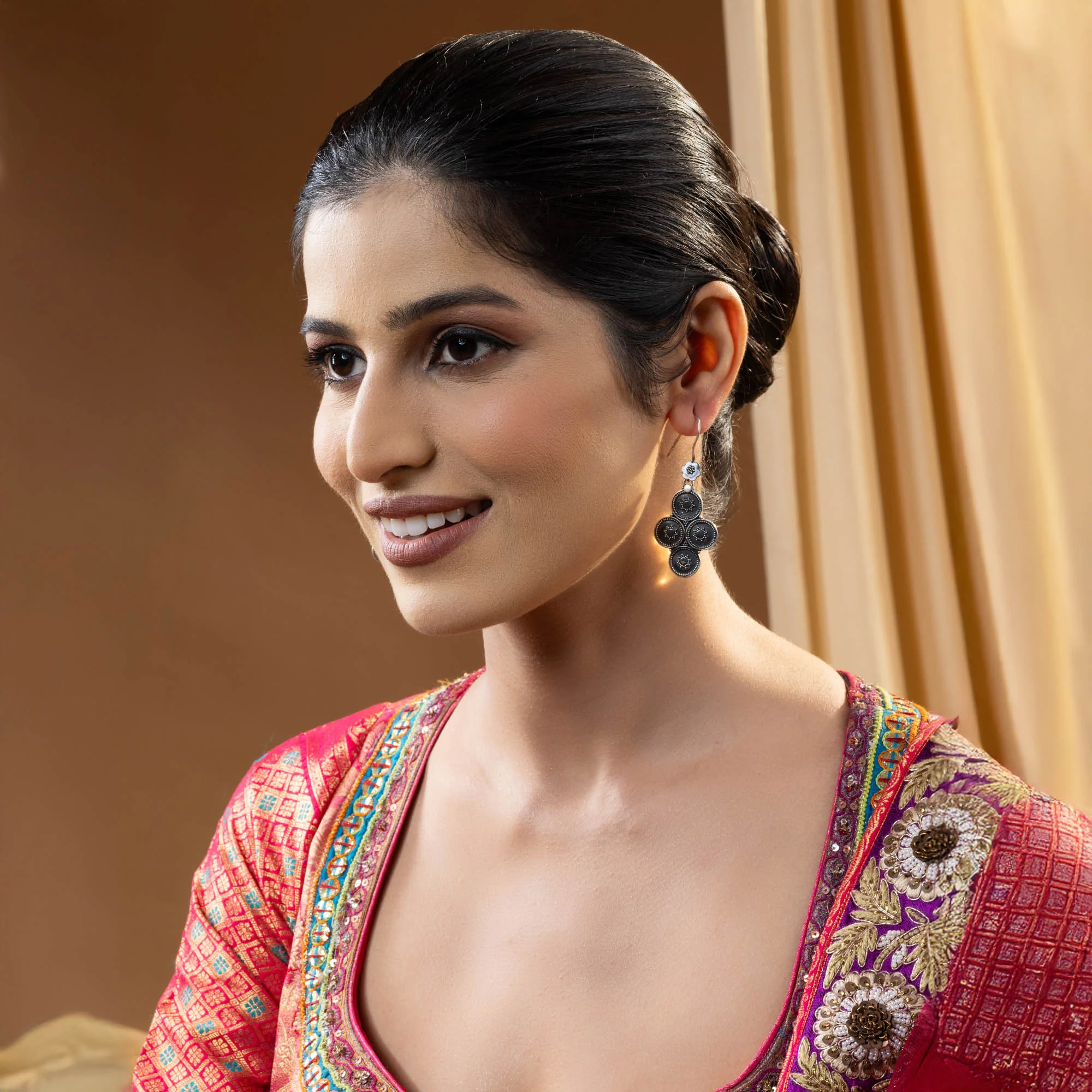 Circular Motif Earrings - Image 3
