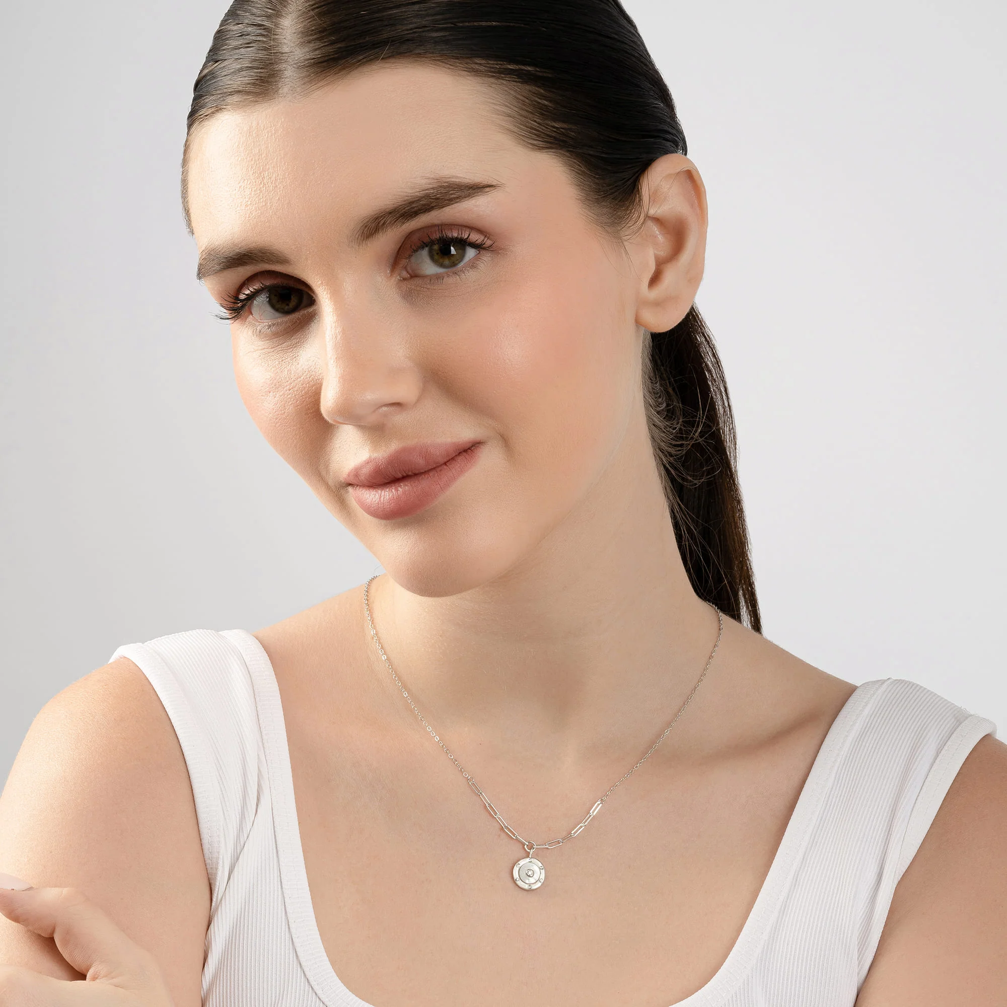 Circular Stone Necklace - Image 4