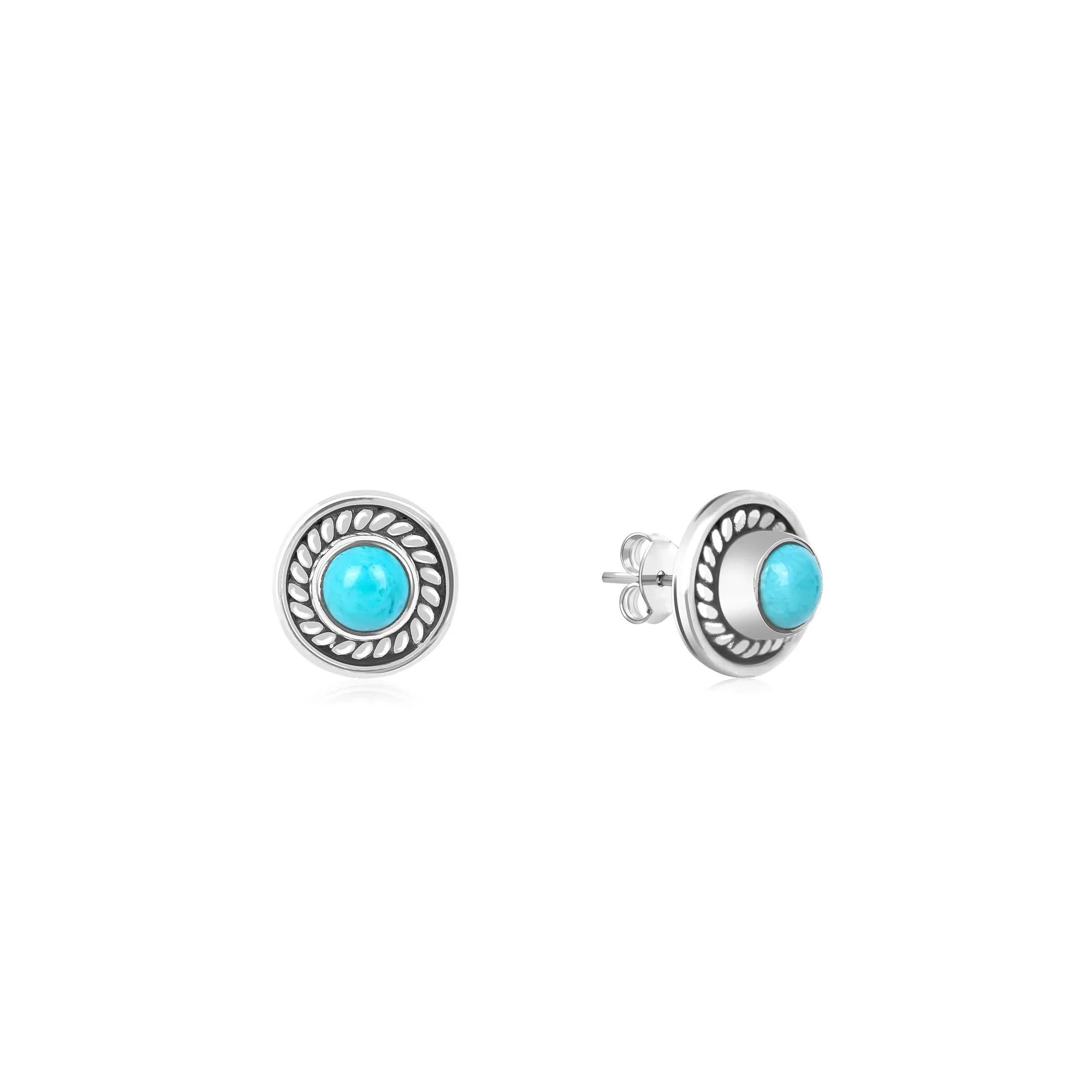 Circular Stone Studs - Image 2