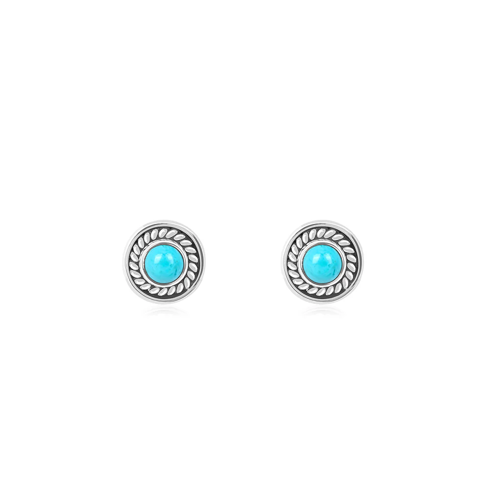 Circular Stone Studs - Image 4