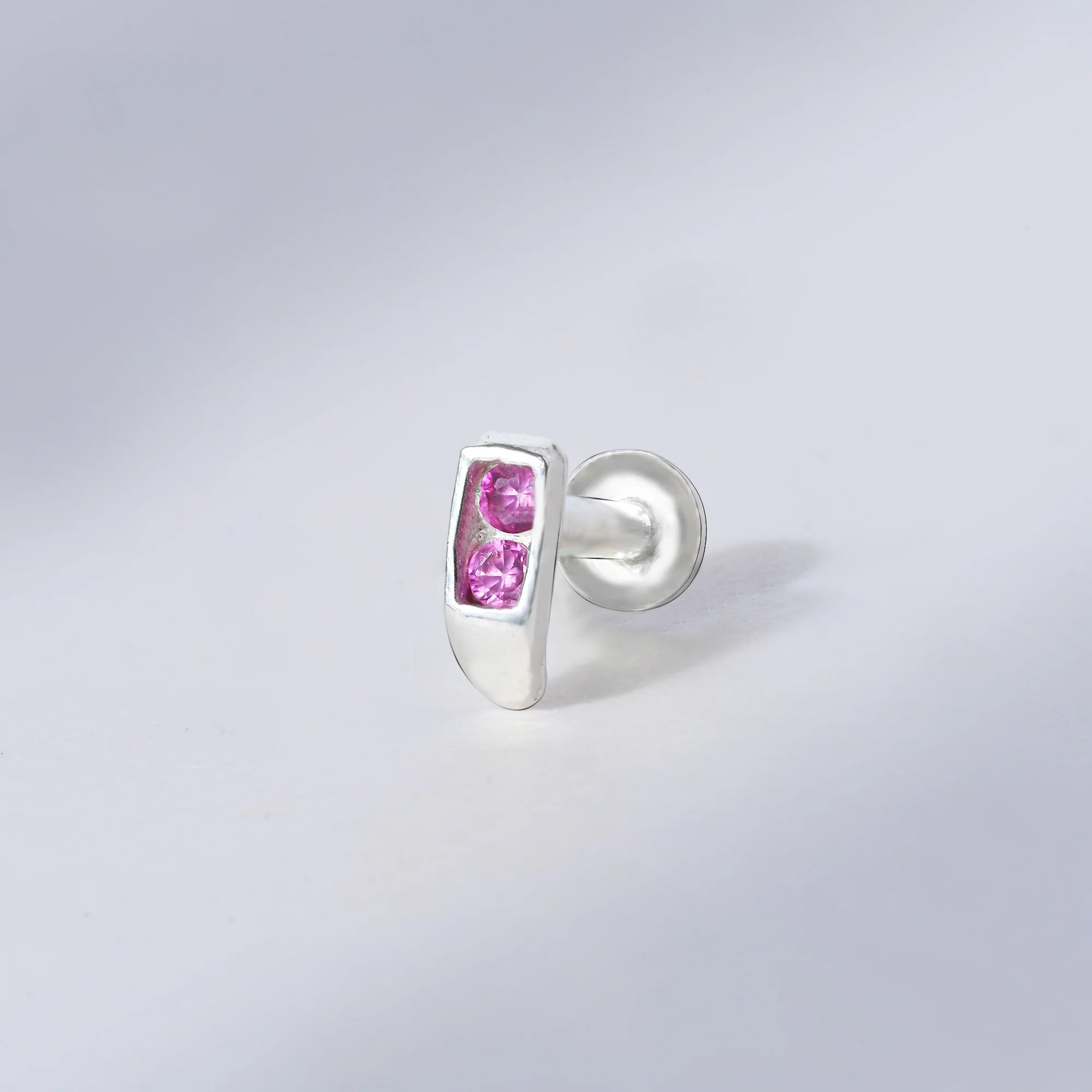 Classic Bar Silver Nose Pin - Image 11