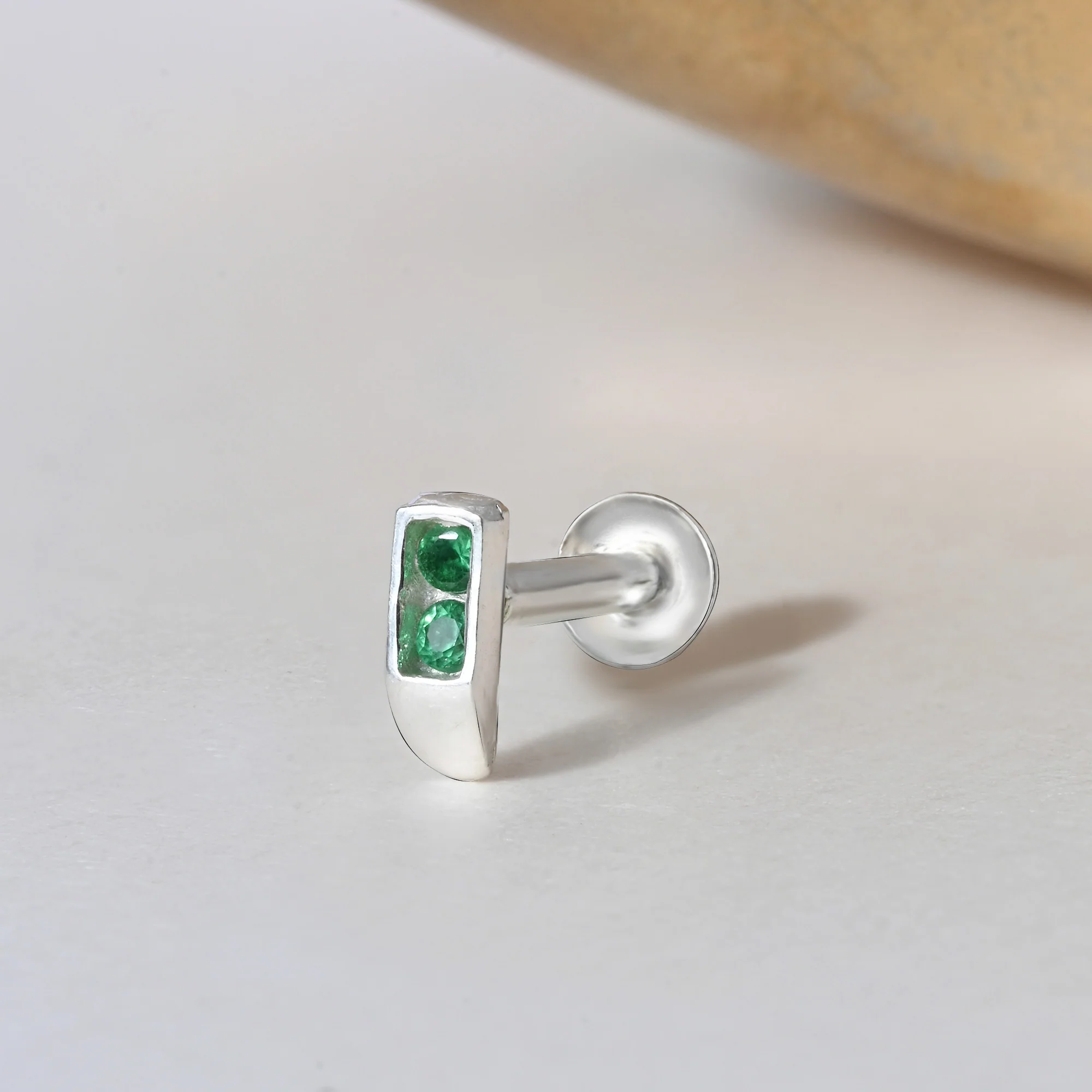 Classic Bar Silver Nose Pin - Image 14