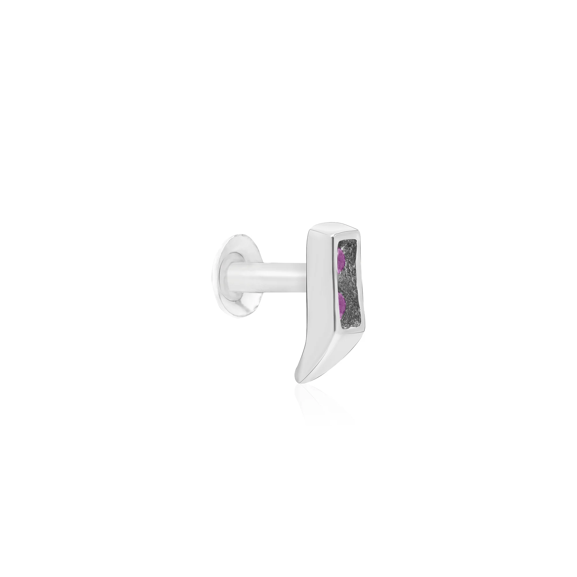 Classic Bar Silver Nose Pin - Image 7