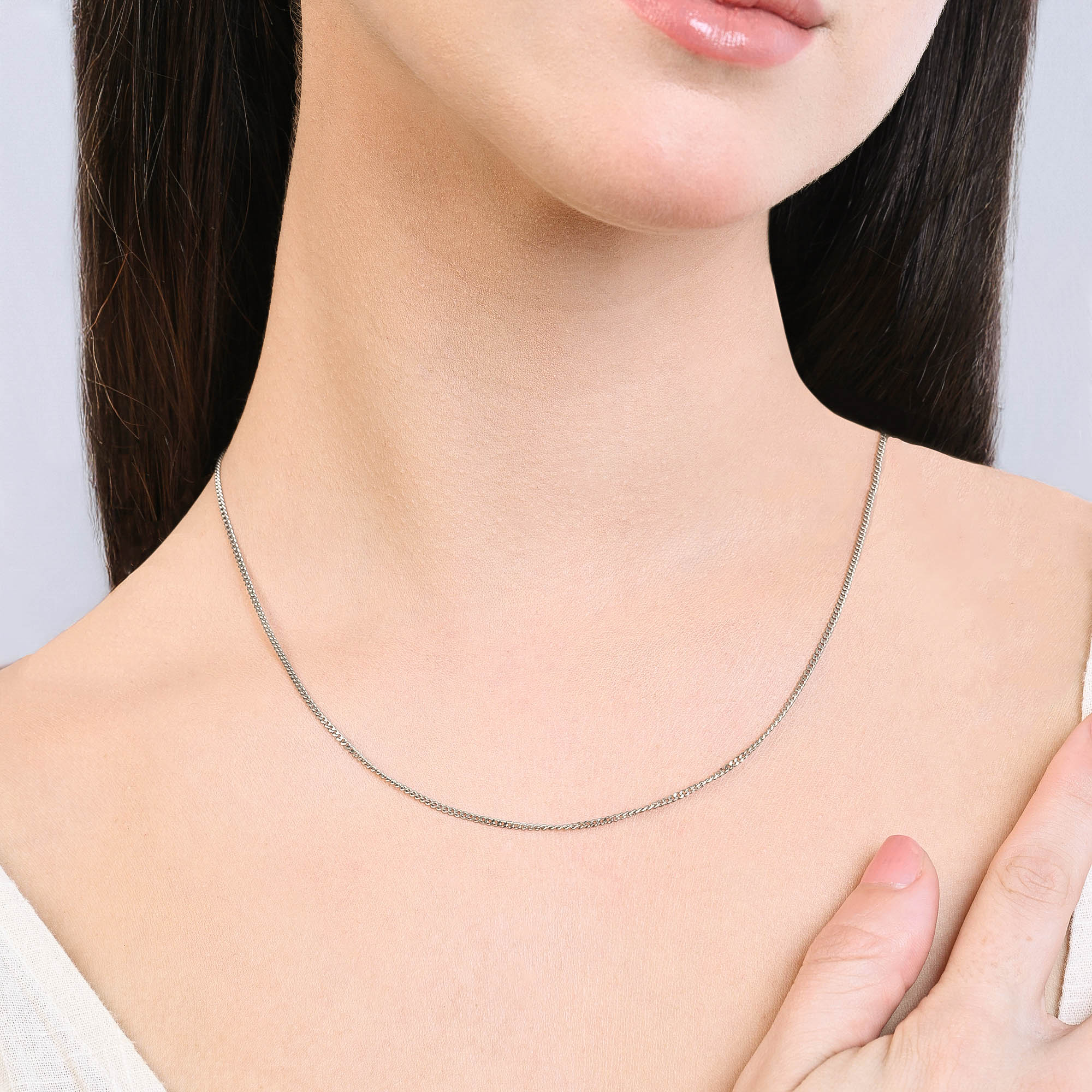 Classic Curb Sterling Silver Chain - Image 5