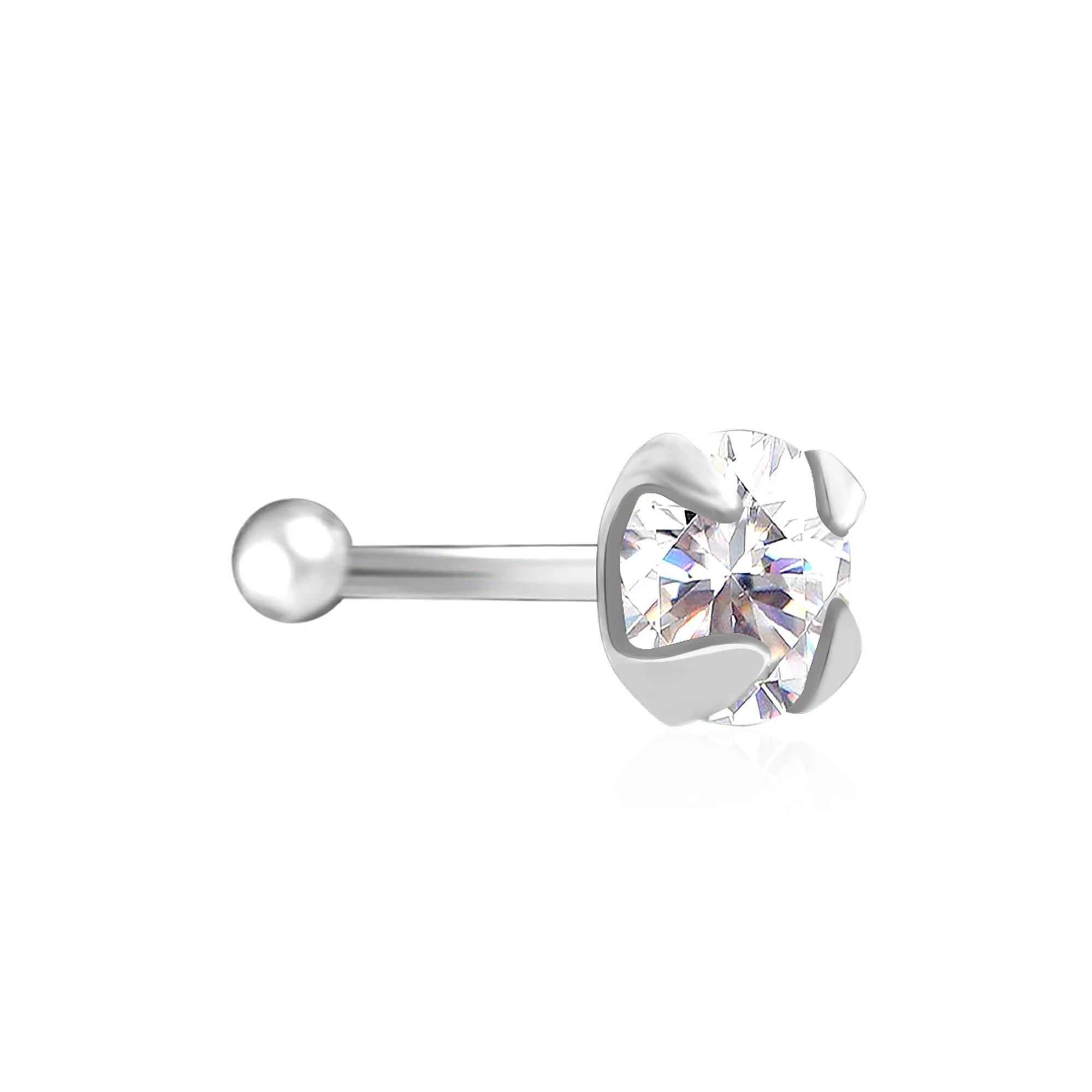 Classic CZ Nose Pin - Image 2