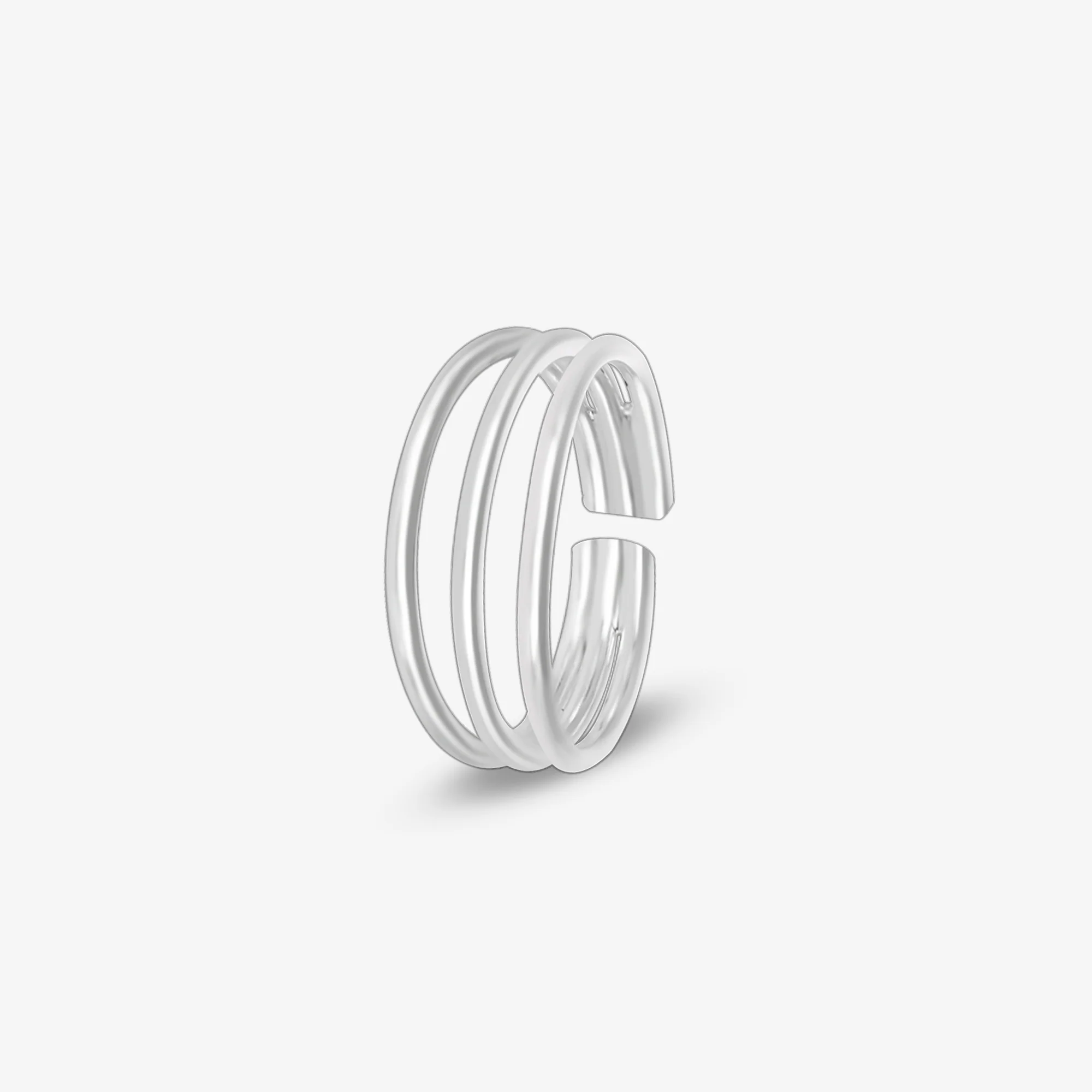 Classic Layered Band Toe Ring - Image 5