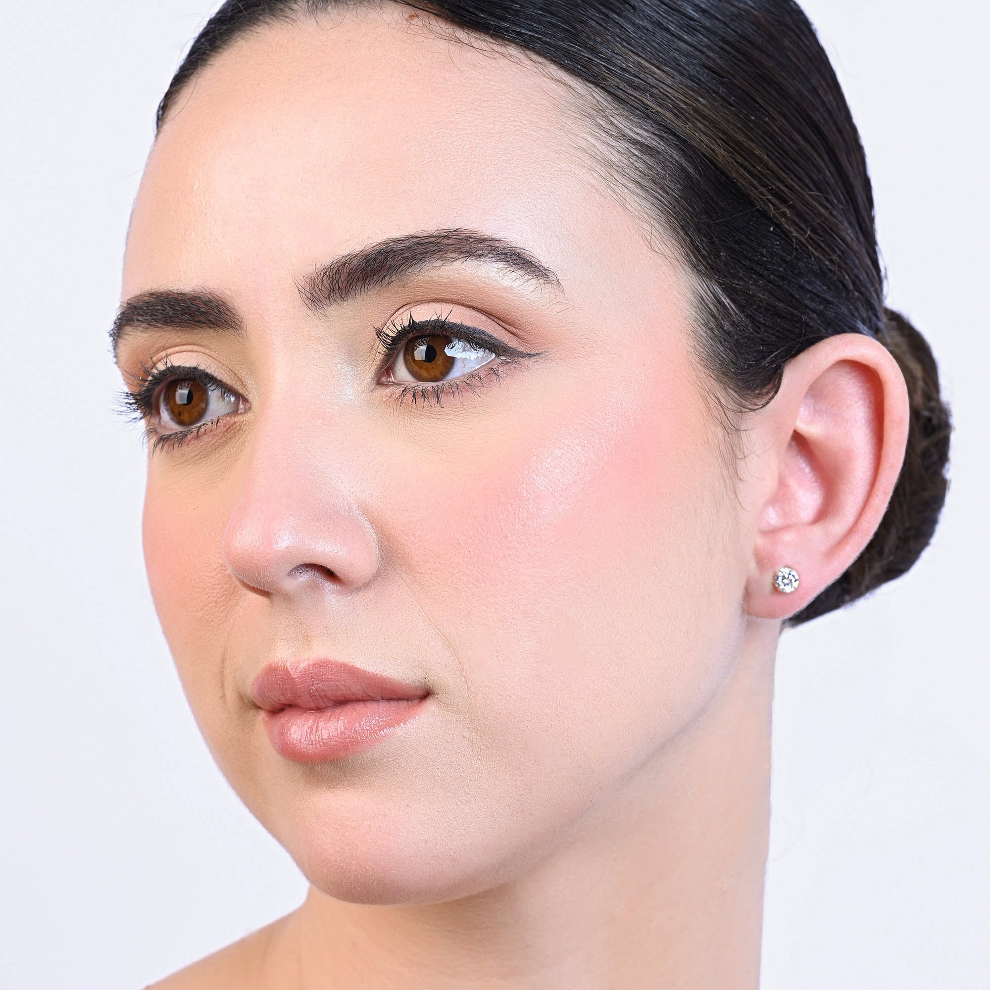 Classic Round CZ Stud Earrings - Image 25
