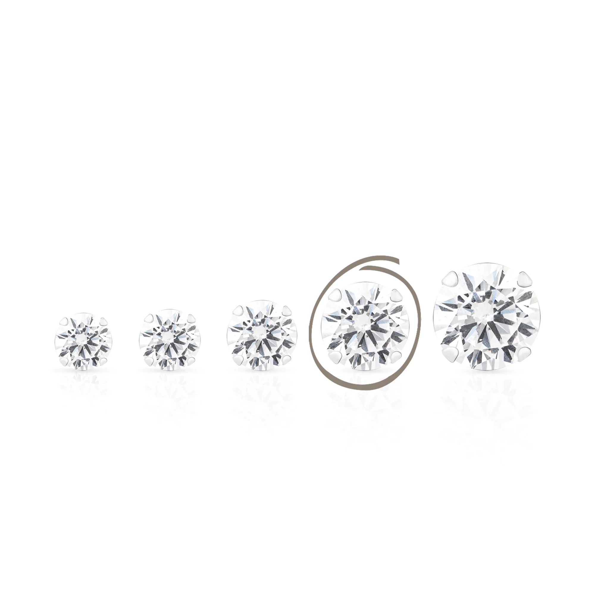 Classic Round CZ Stud Earrings - Image 27