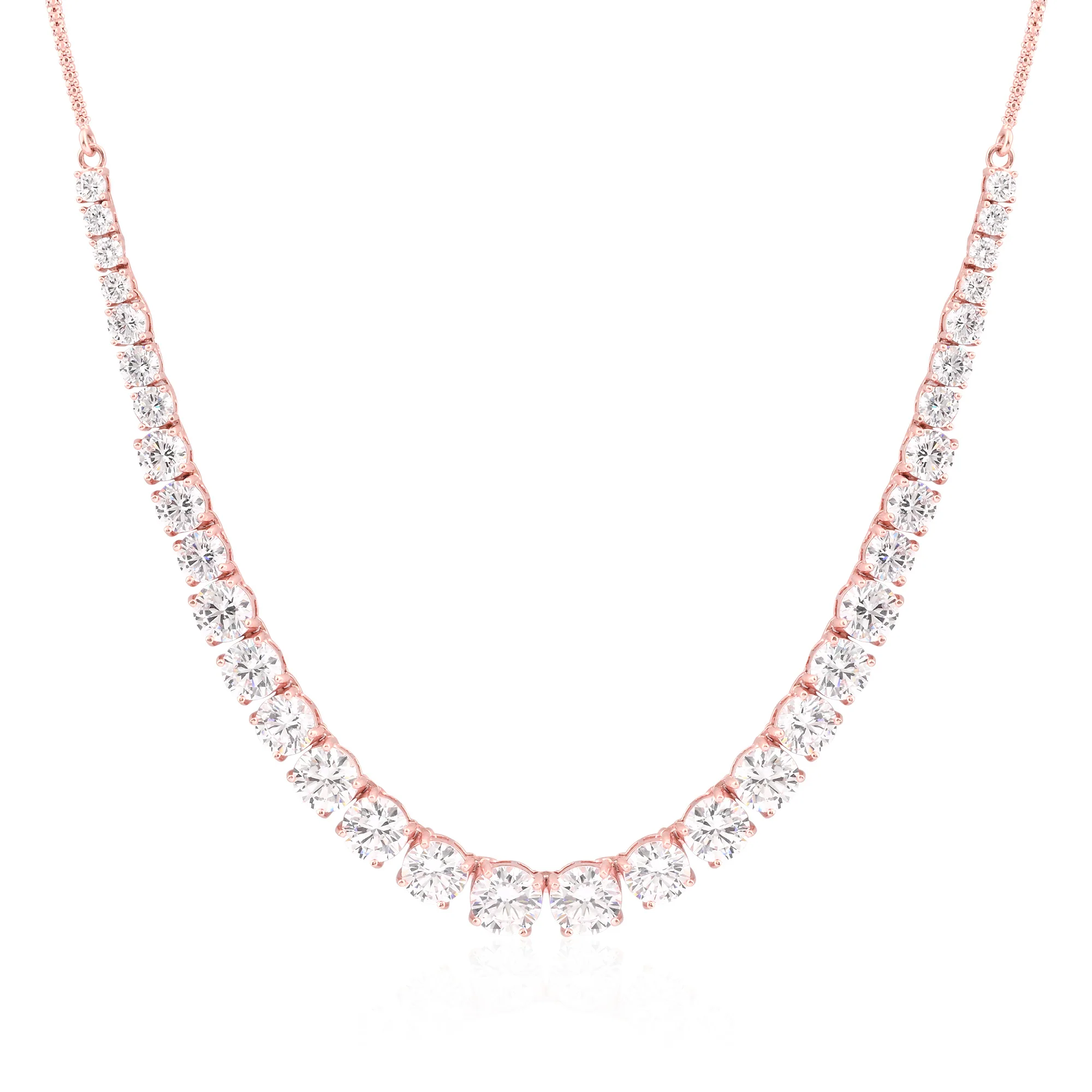 Classic Tennis Silver Necklace Set - Image 12