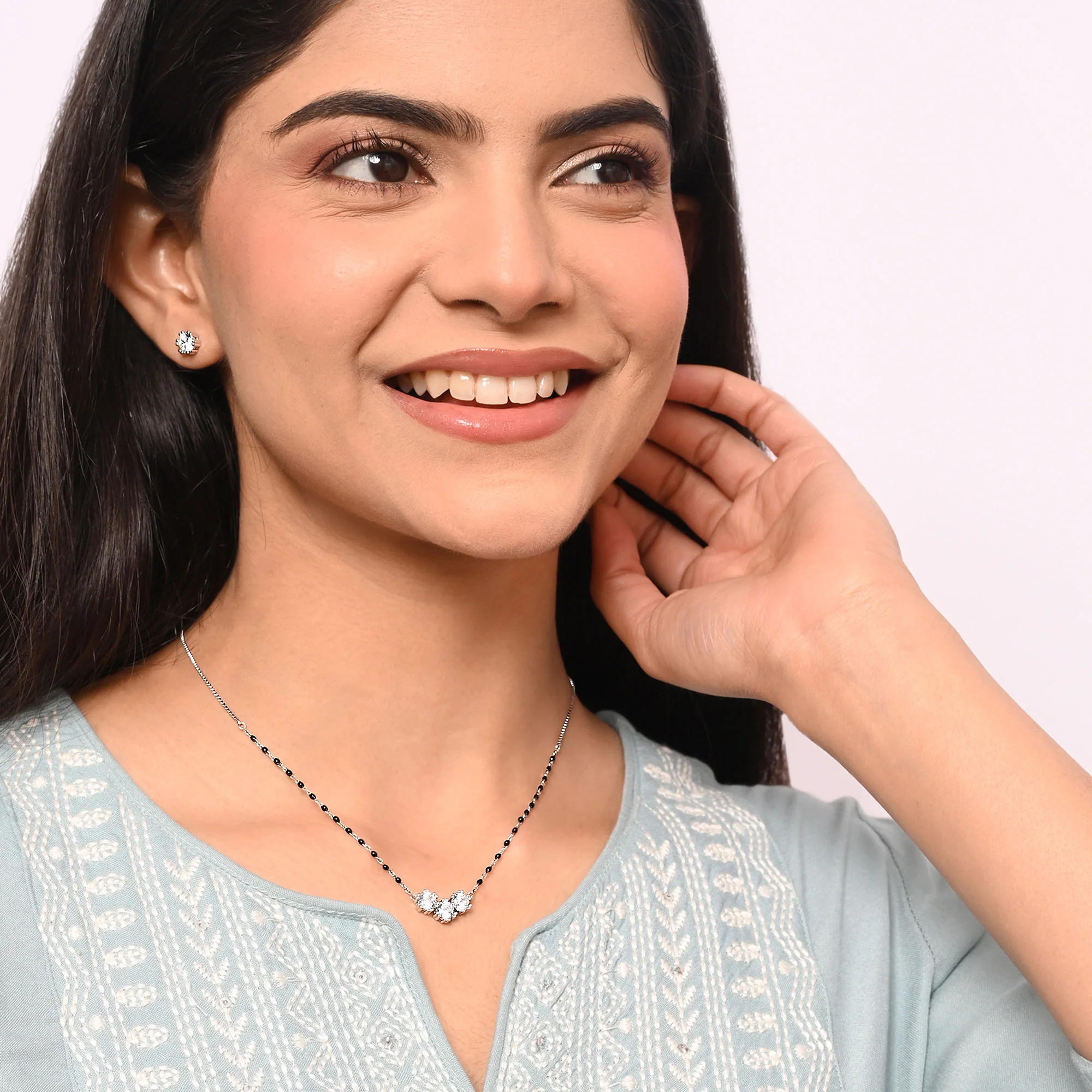 Classic Trio Mangalsutra Set - Image 6
