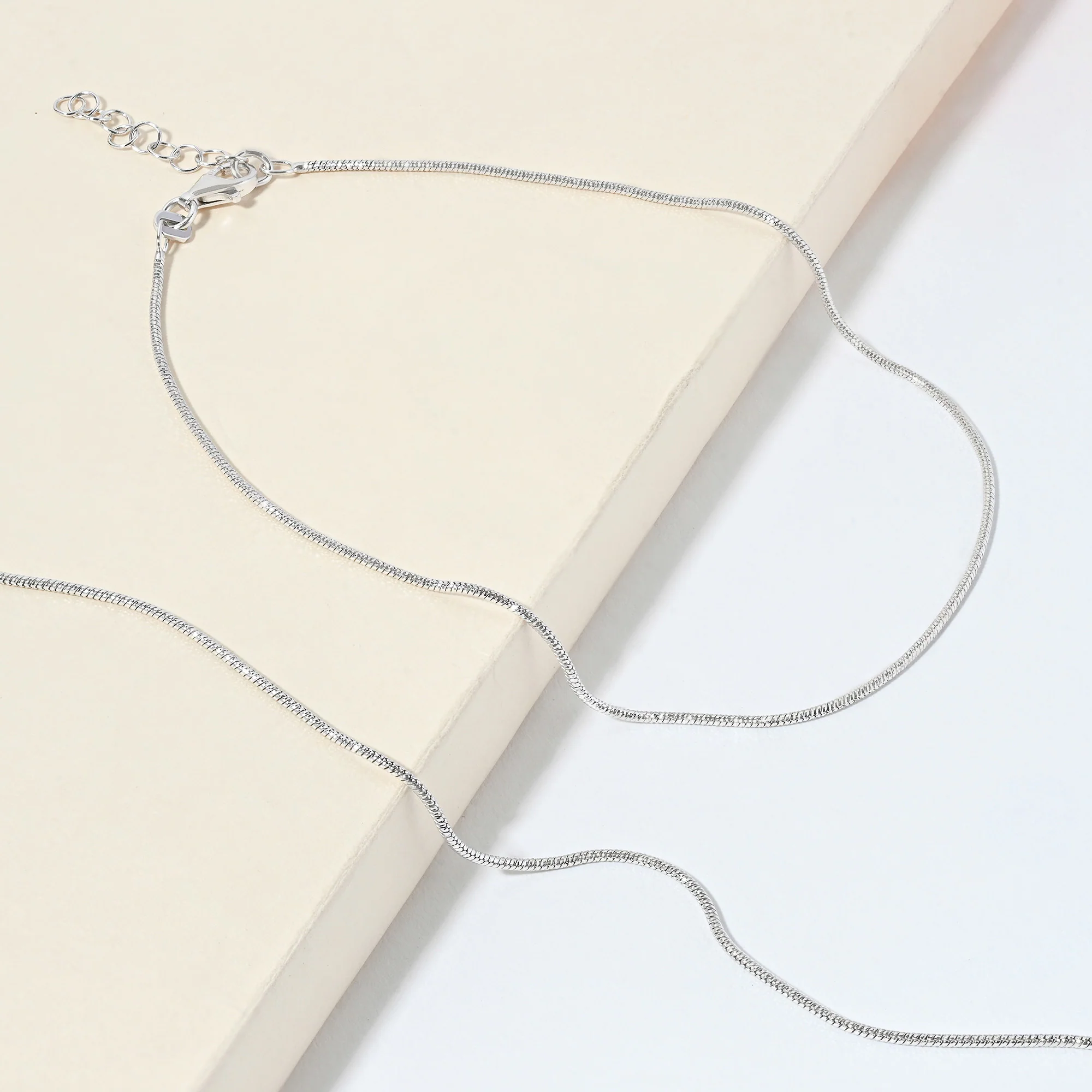 Classic Twist Silver Anklet - Image 6