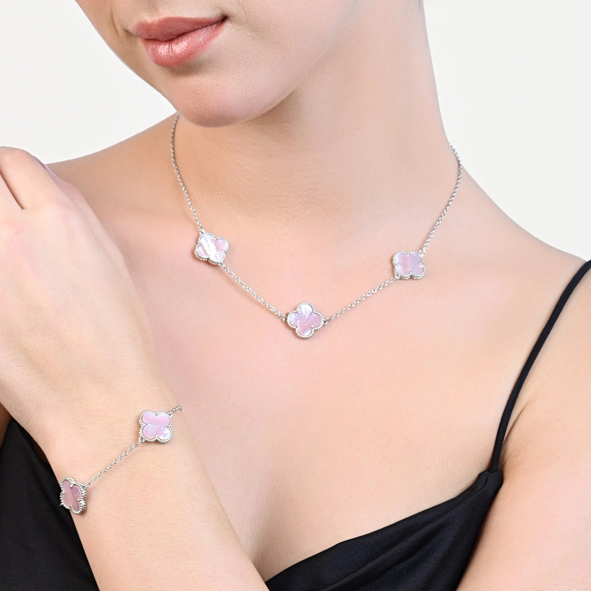 Clover Charm Jewellery Set - Image 12