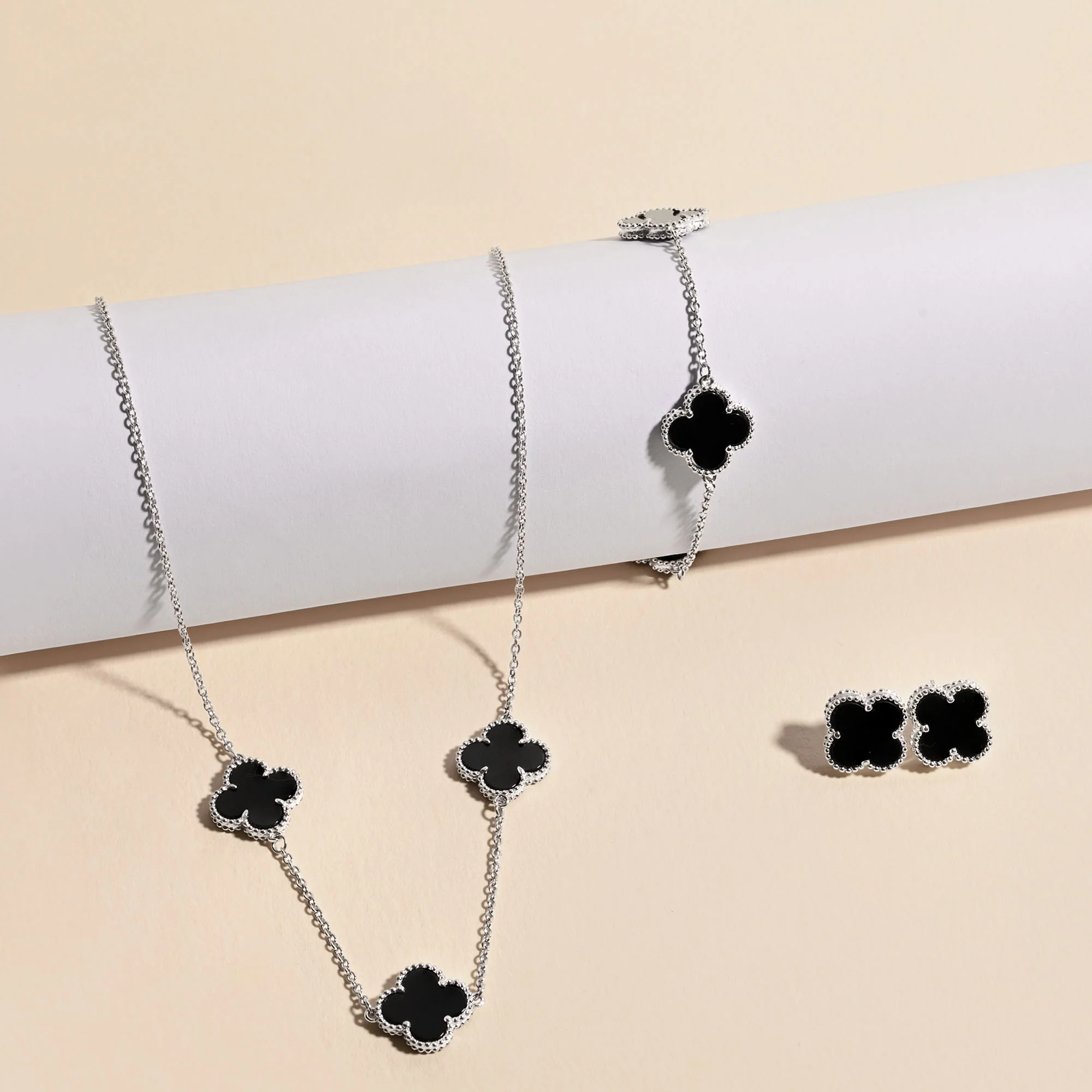 Clover Charm Jewellery Set - Image 3