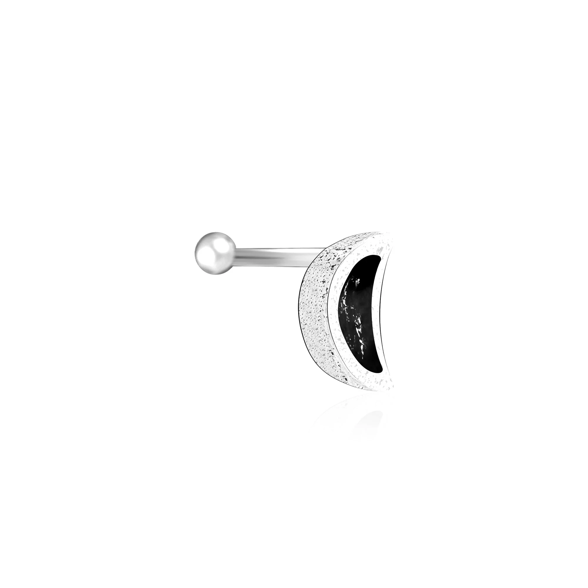 Crescent Charm Nose Pin - Image 2