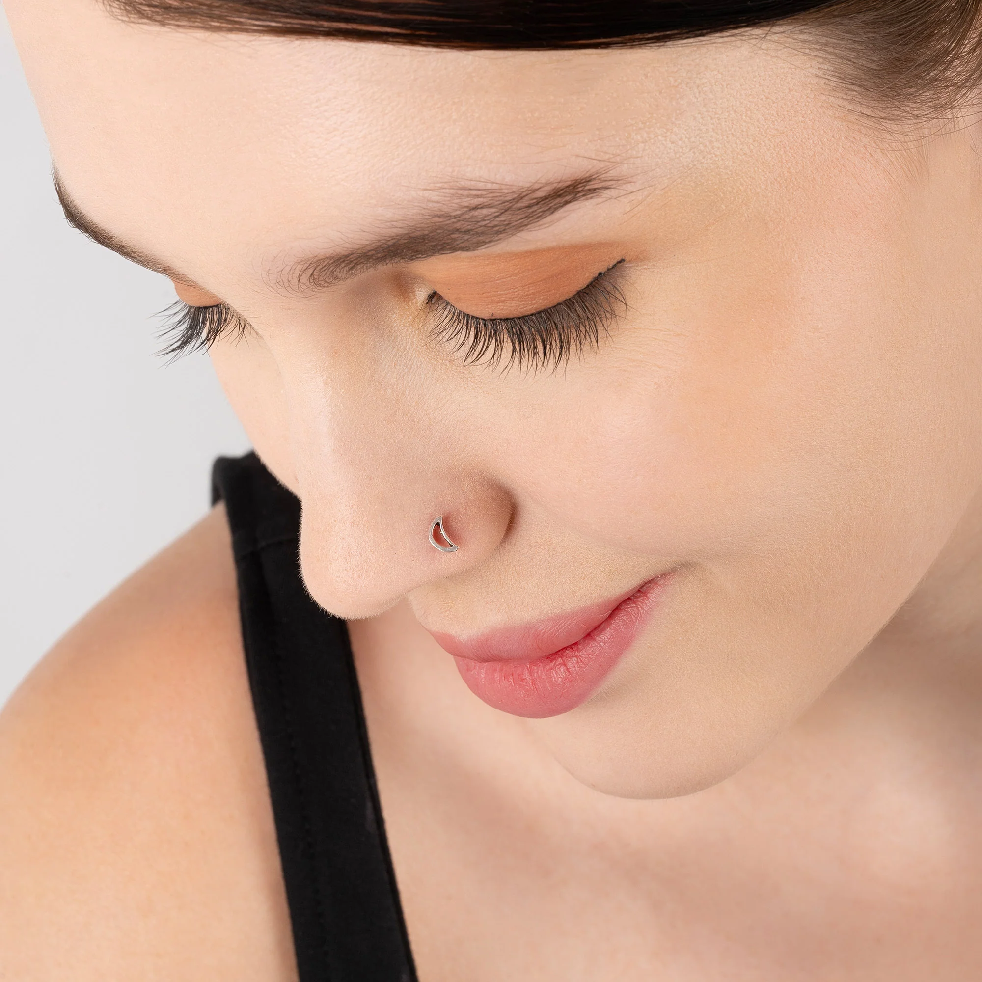 Crescent Charm Nose Pin - Image 4