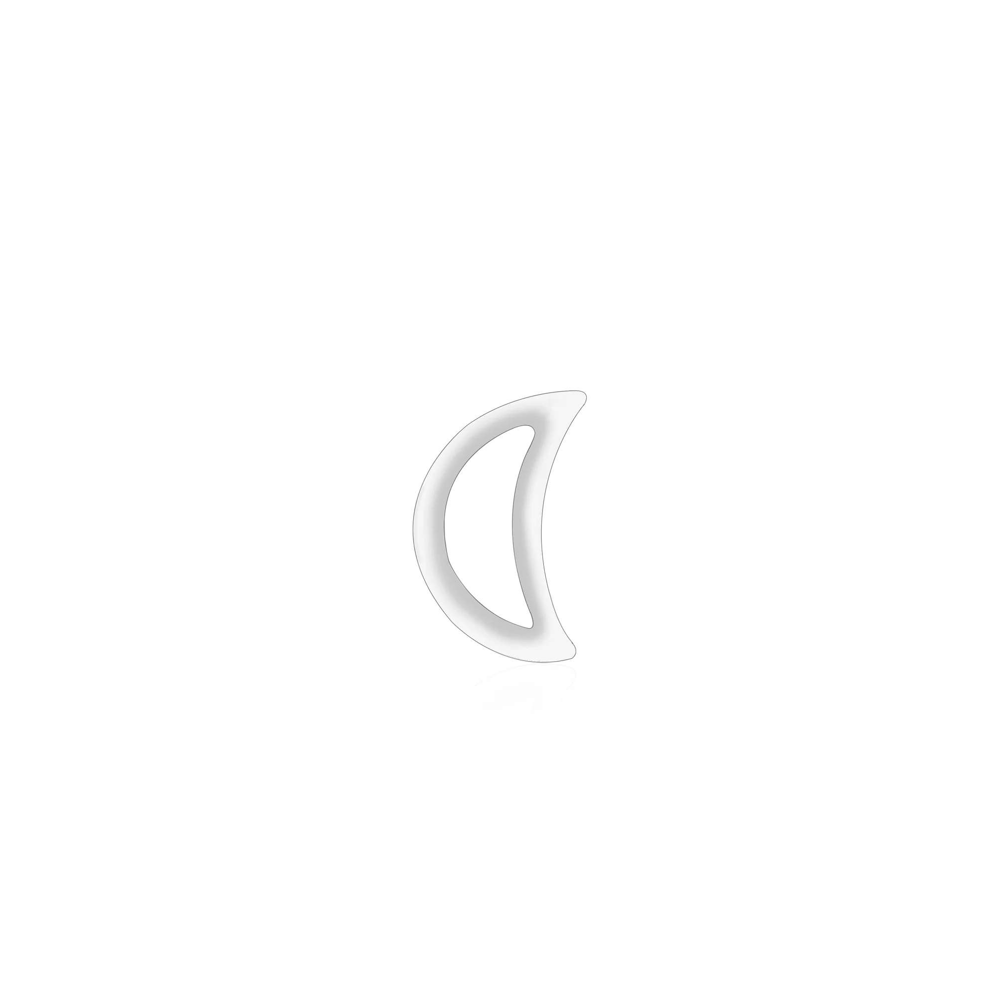 Crescent Charm Nose Pin - Image 5