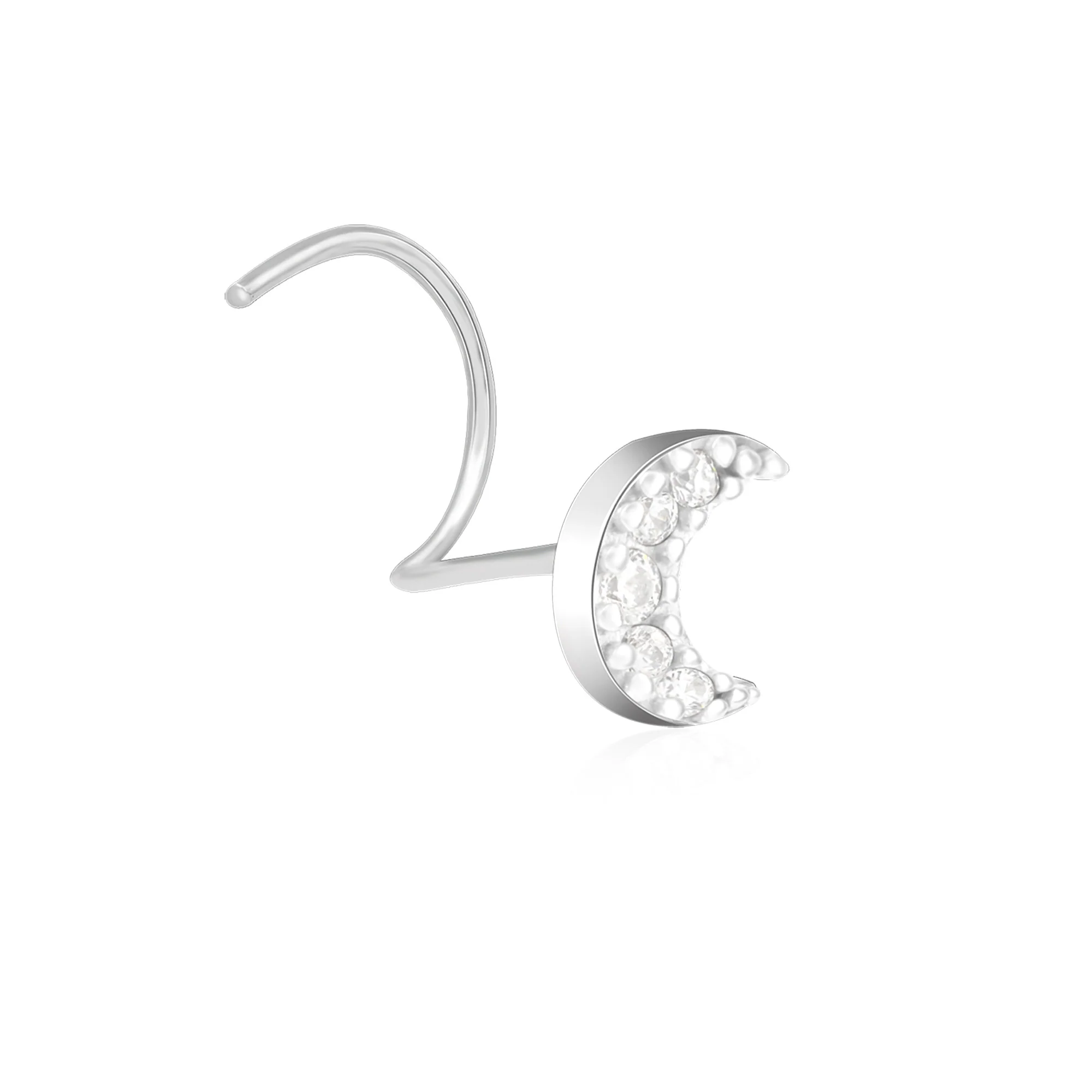 Crescent Glow Nose Pin - Image 2