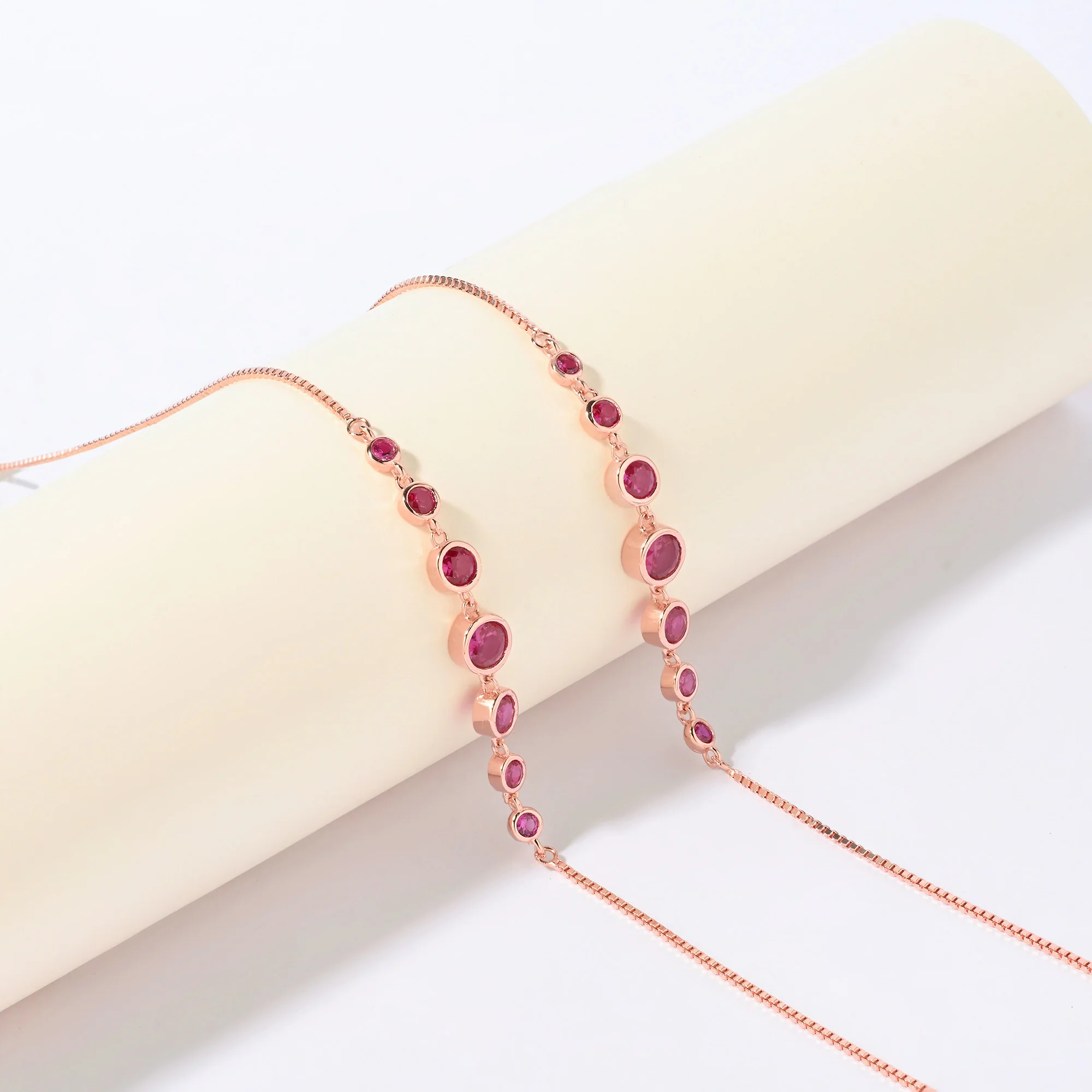 Crimson Silver Anklet - Image 6