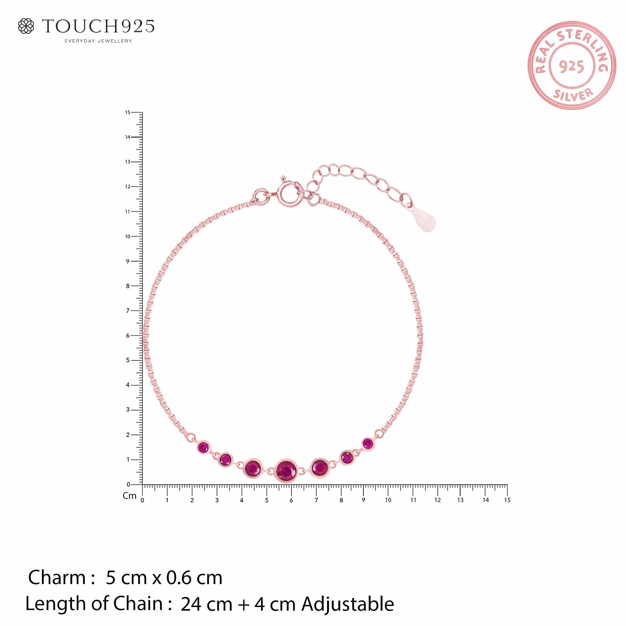 Crimson Silver Anklet - Image 8