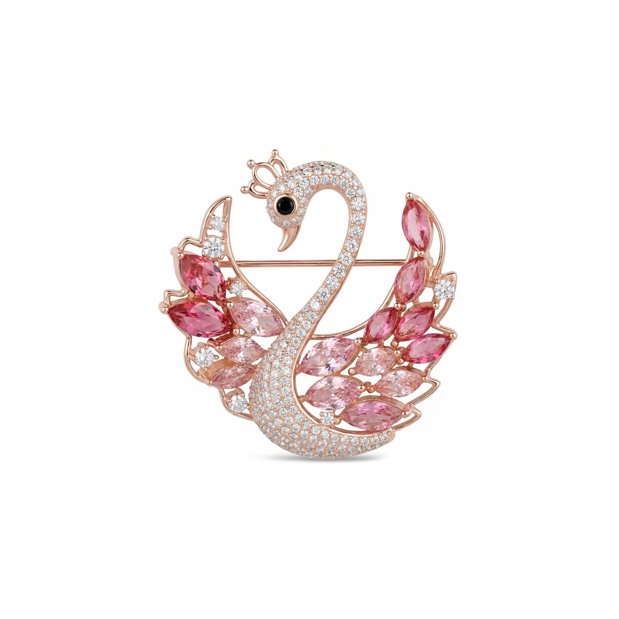 Crowned Swan Brooch - Image 4
