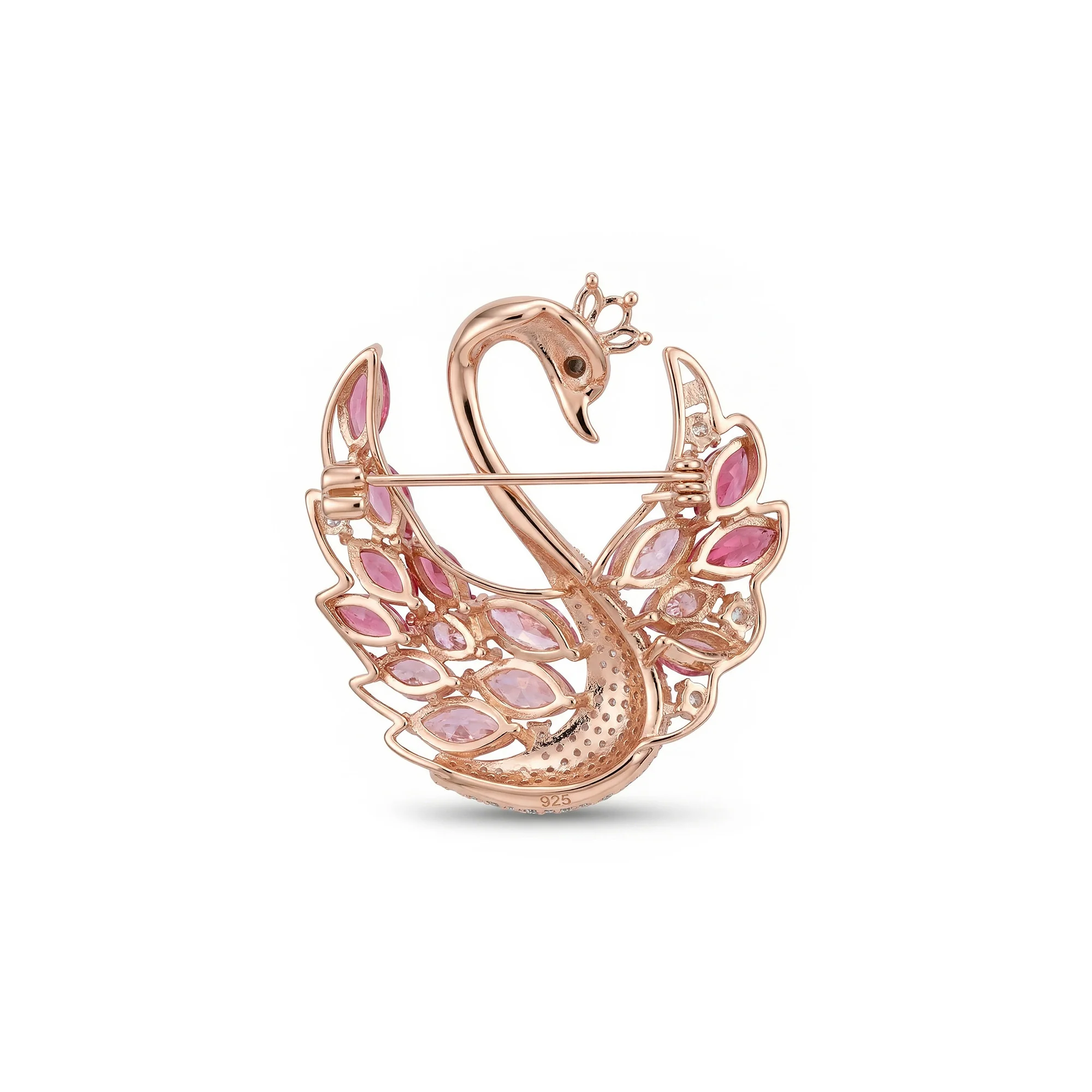 Crowned Swan Brooch - Image 5