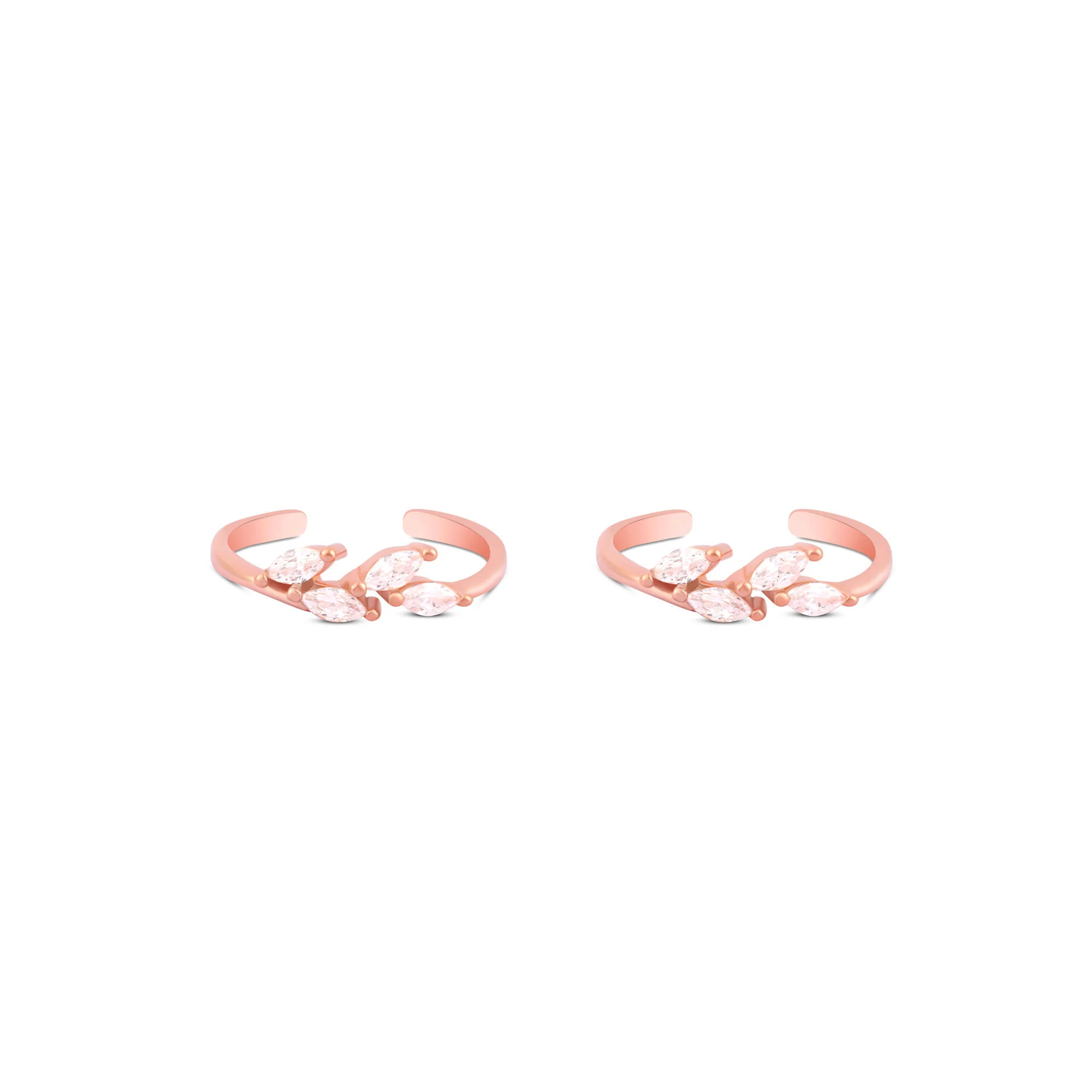 Crystal Flare Toe Ring - Image 2