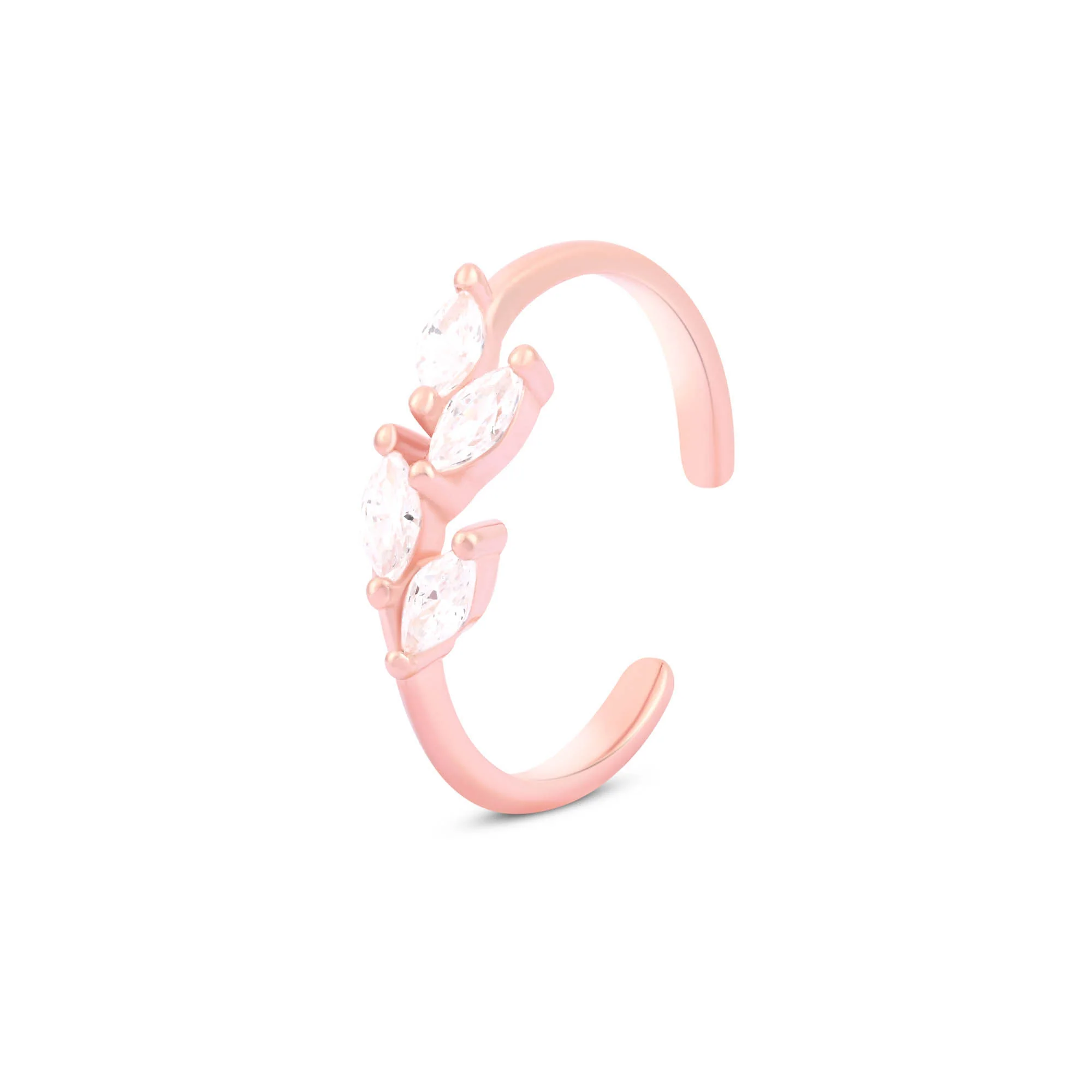 Crystal Flare Toe Ring - Image 5