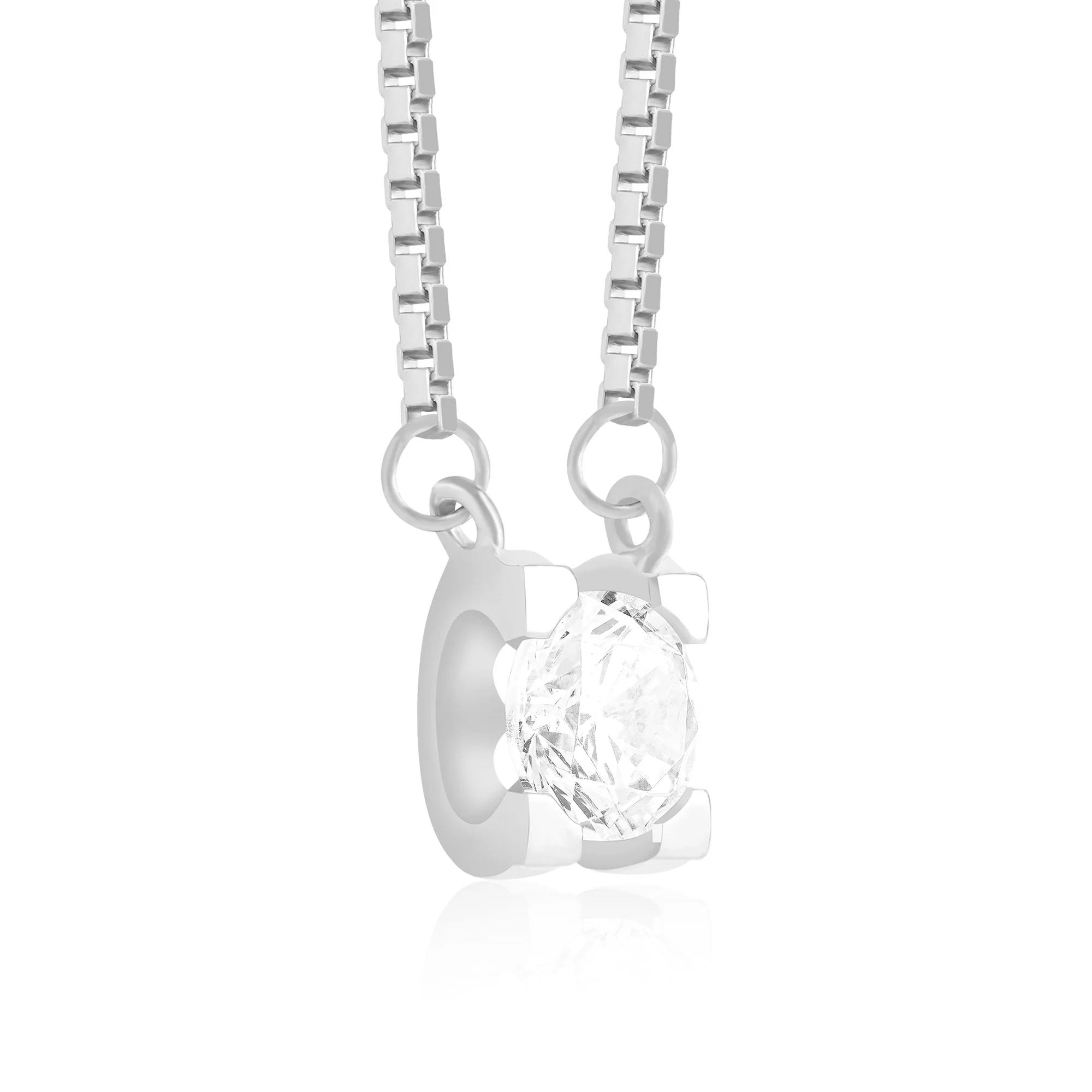 Crystal Solitaire Necklace - Image 11