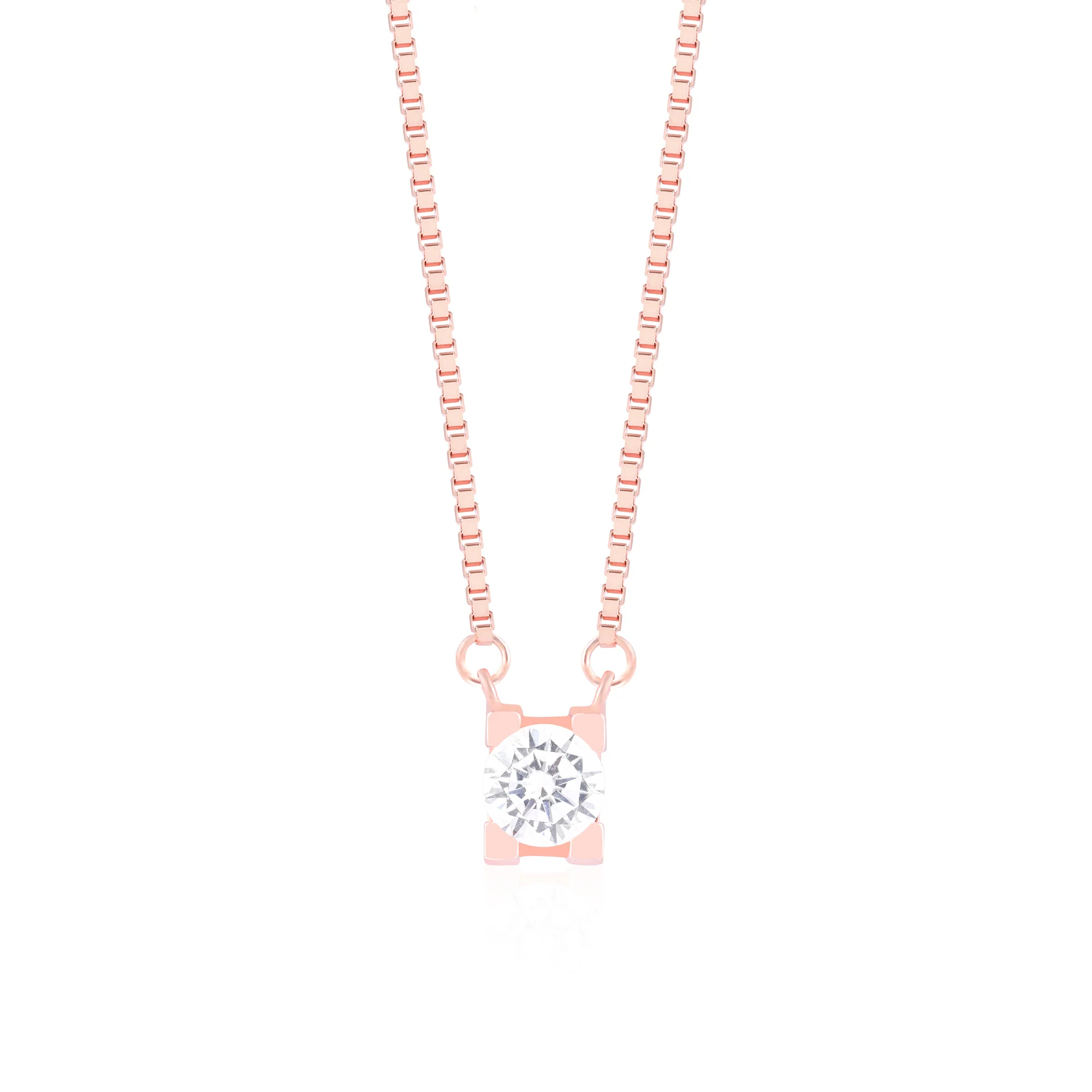 Crystal Solitaire Necklace - Image 2