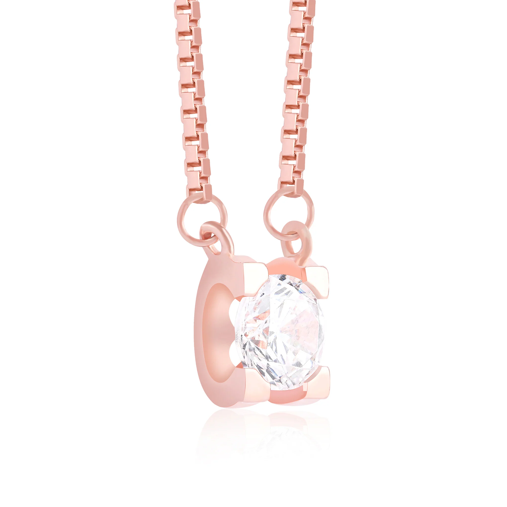 Crystal Solitaire Necklace - Image 5