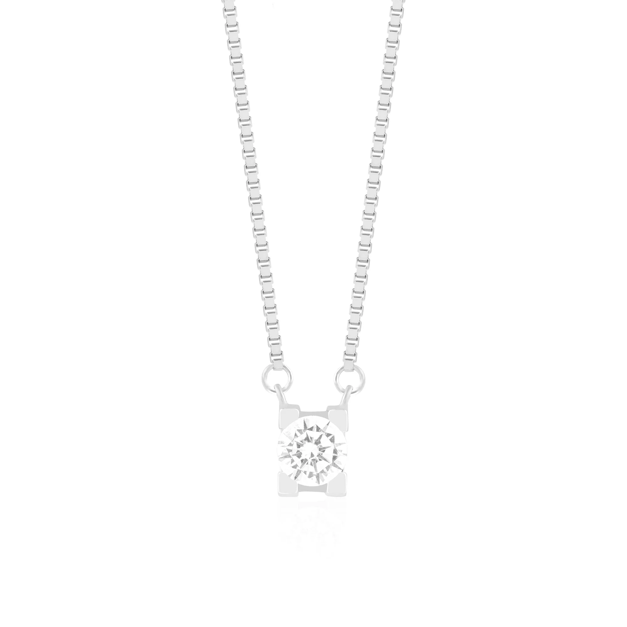 Crystal Solitaire Necklace - Image 7