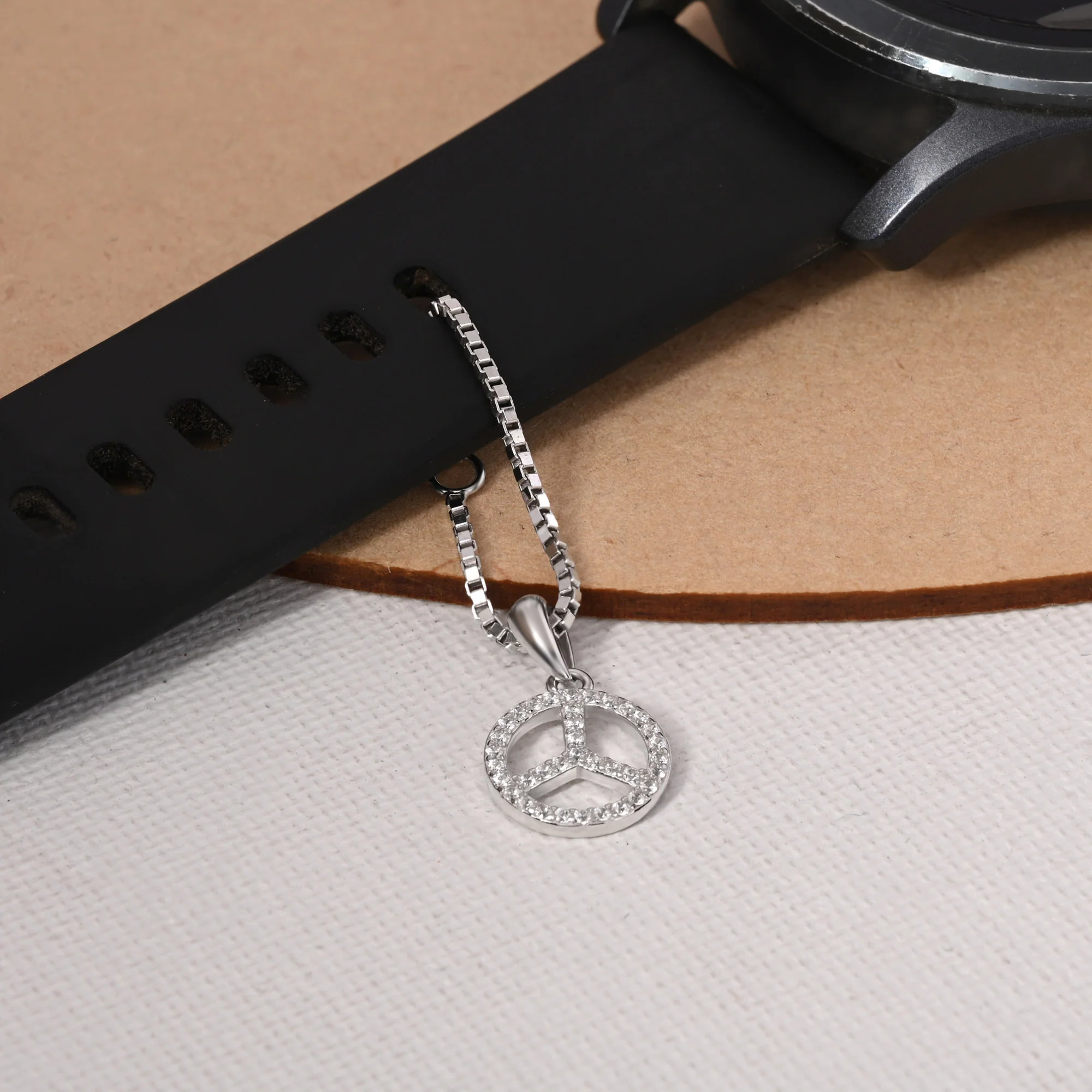 Crystle Peace Charm