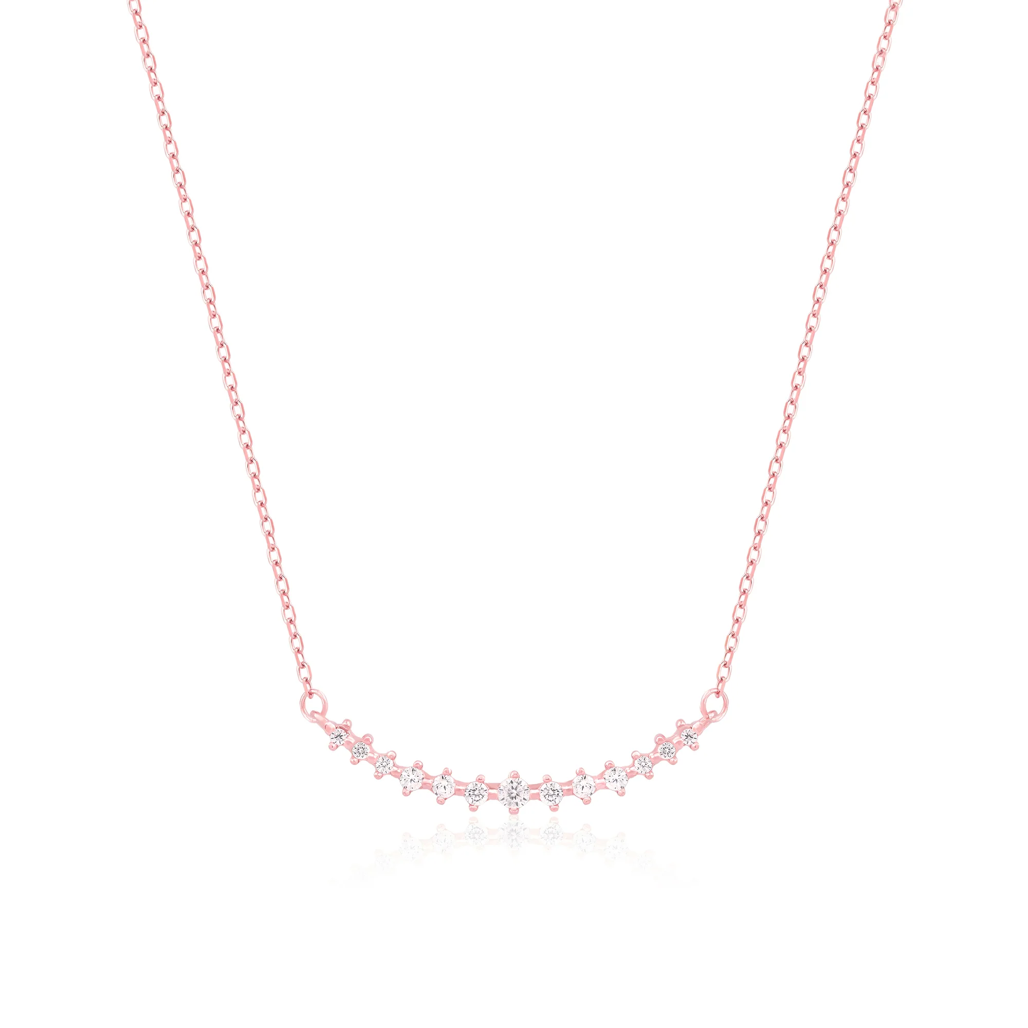 Curved Stone Bar Necklace - Image 2