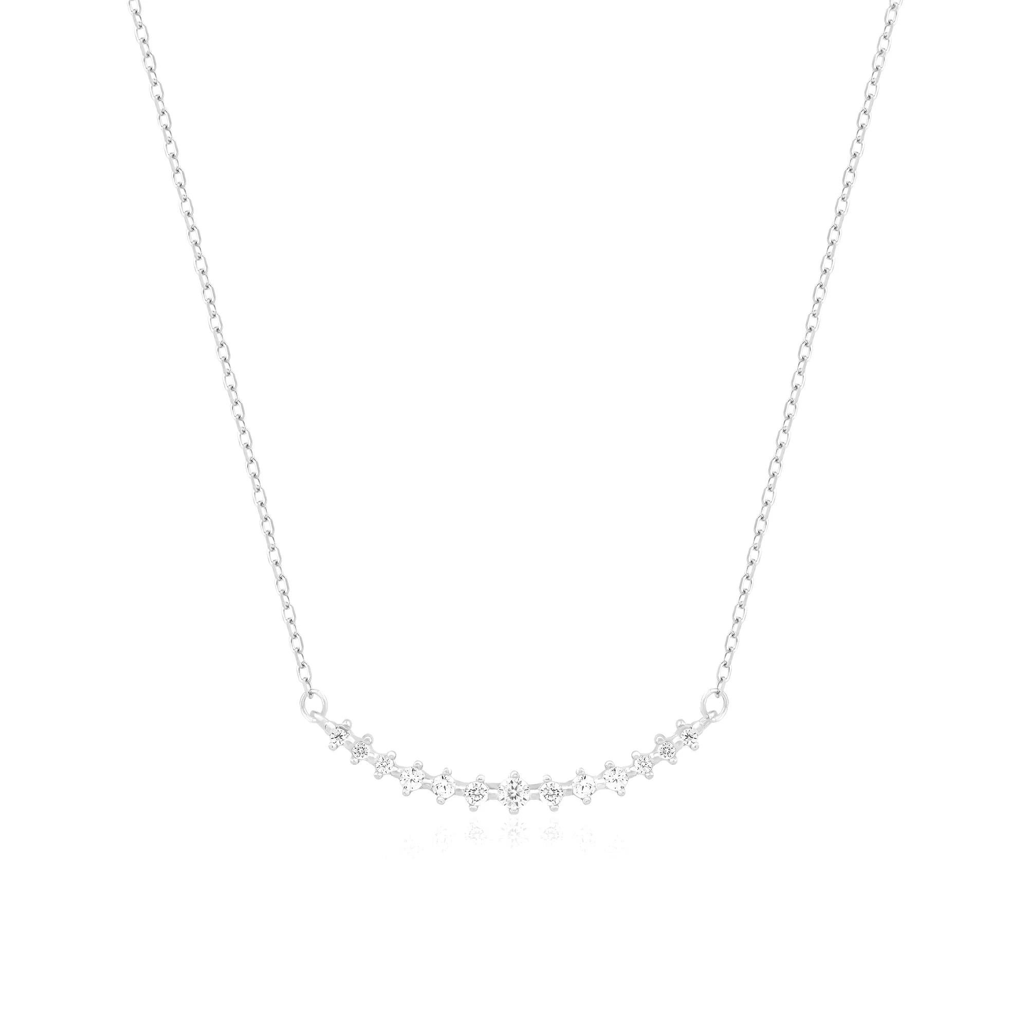 Curved Stone Bar Necklace - Image 7