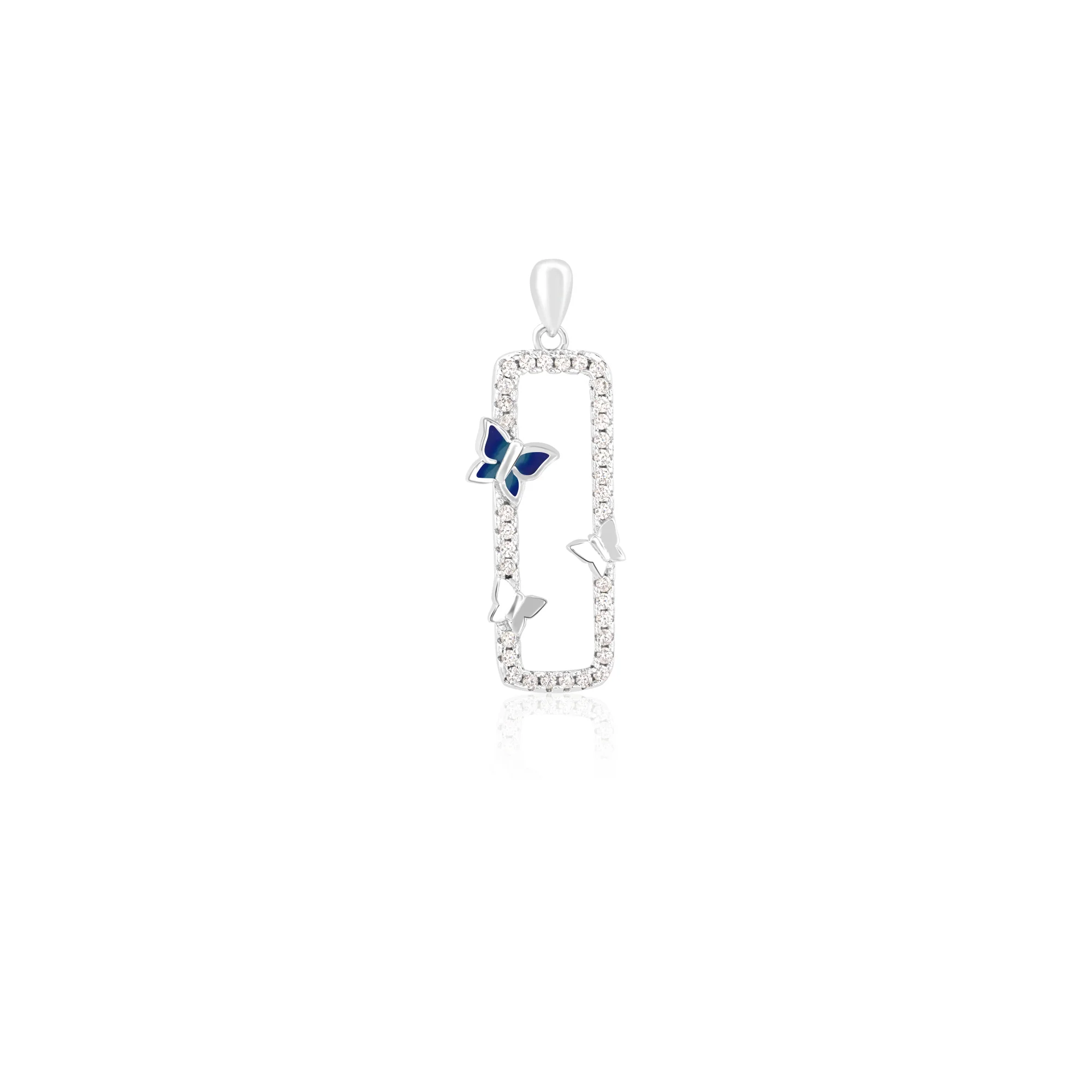 CZ Butterfly Pendant Set - Image 13