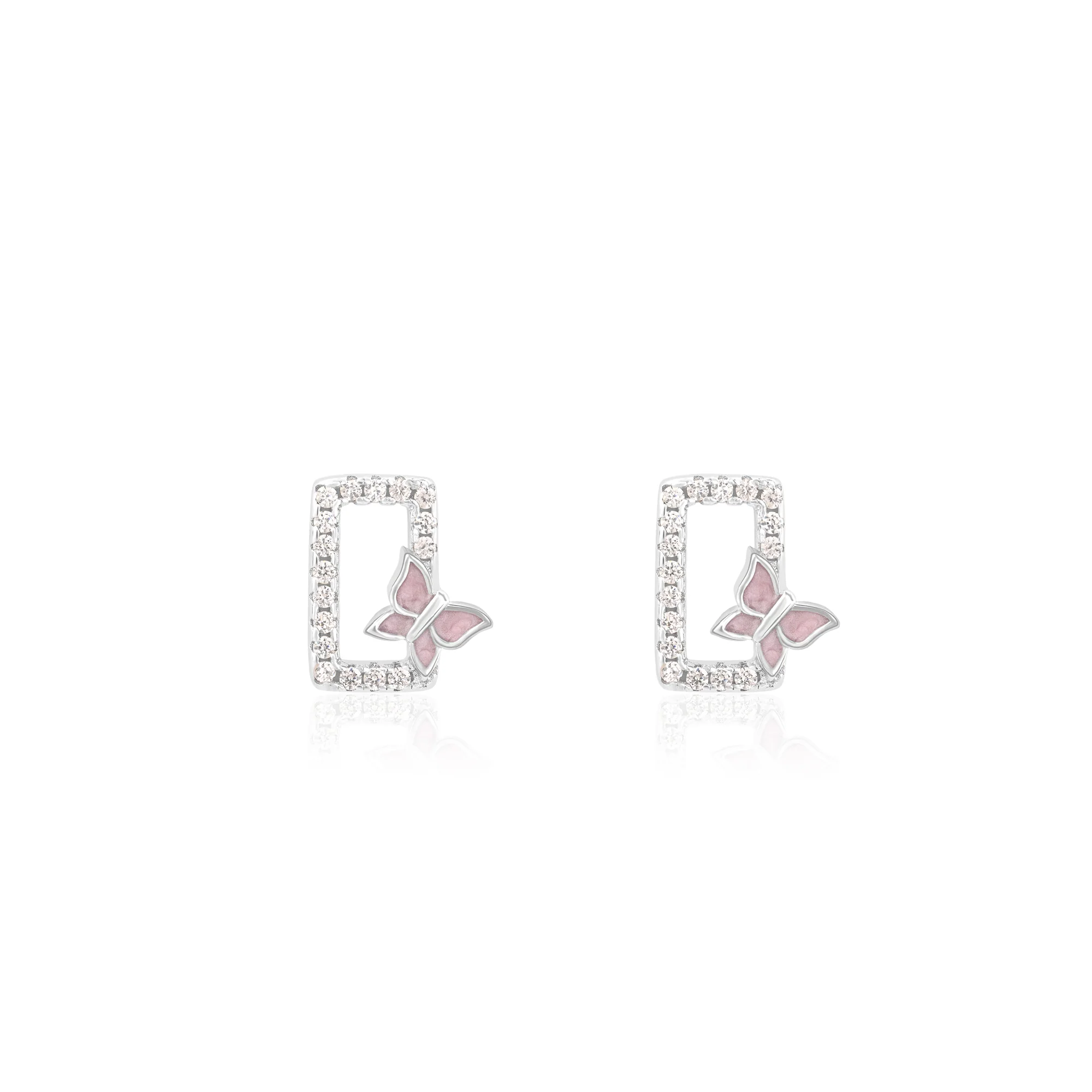 CZ Butterfly Pendant Set - Image 4
