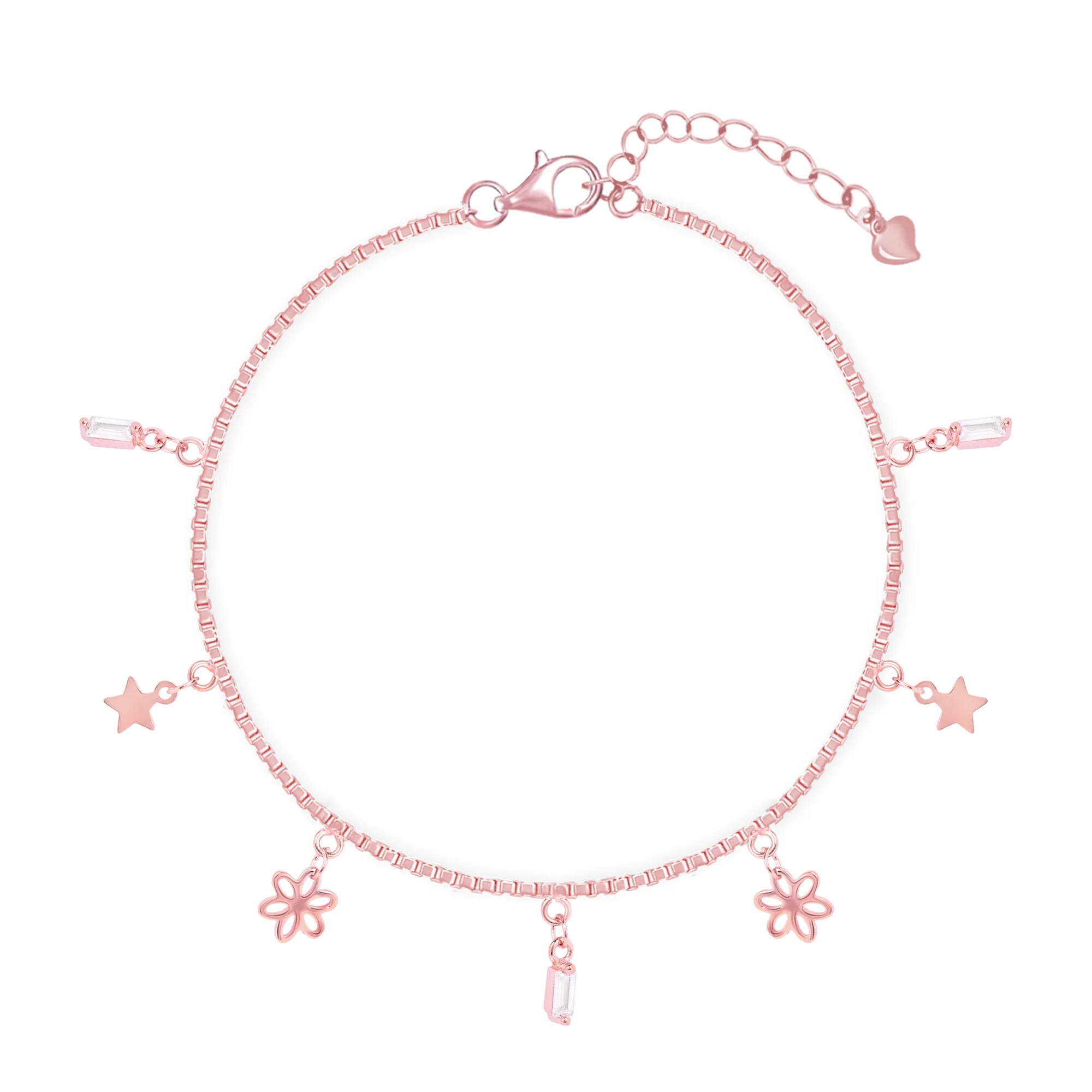 Dangle Charm Silver Bracelet - Image 2