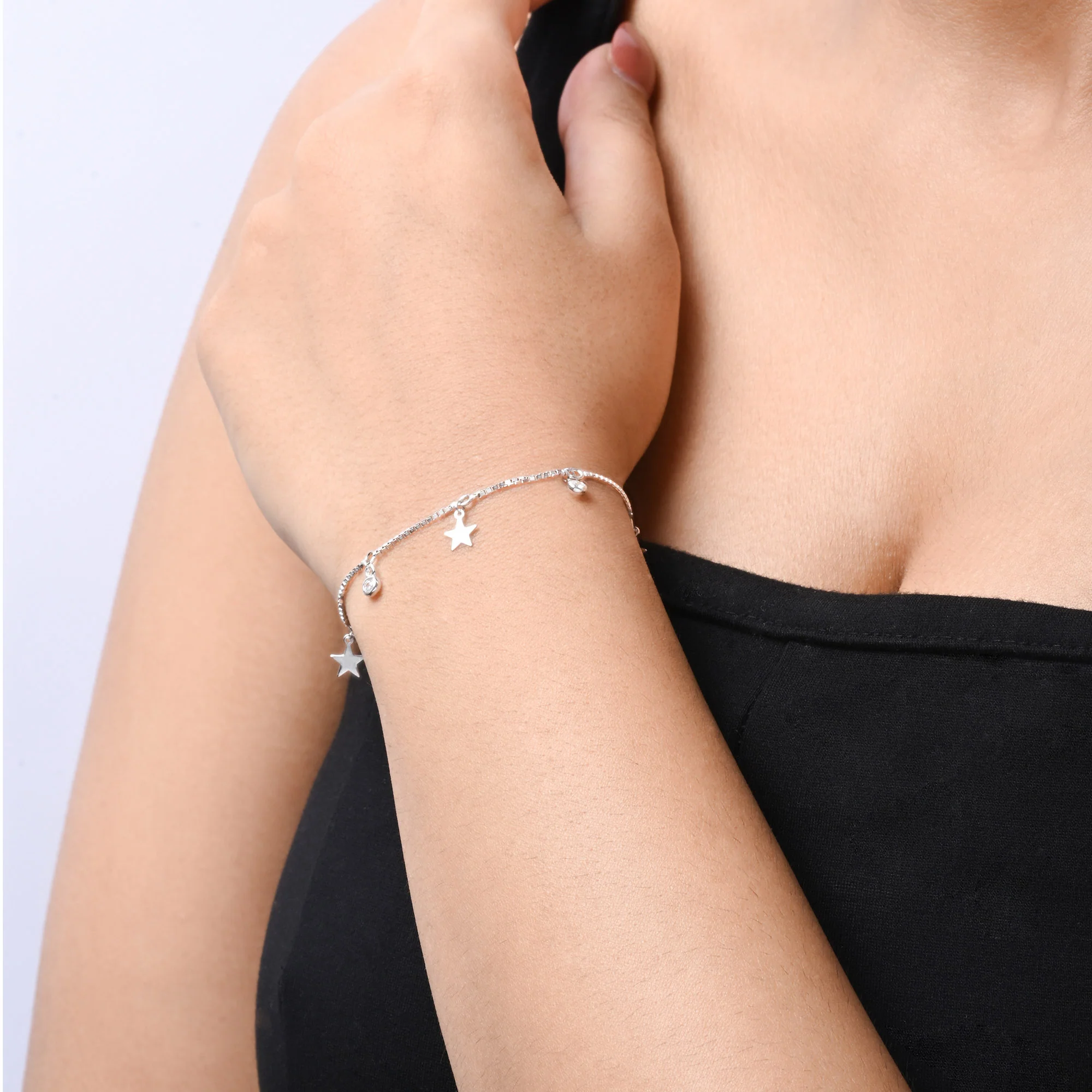 Dainty Star Charm Bracelet - Image 3