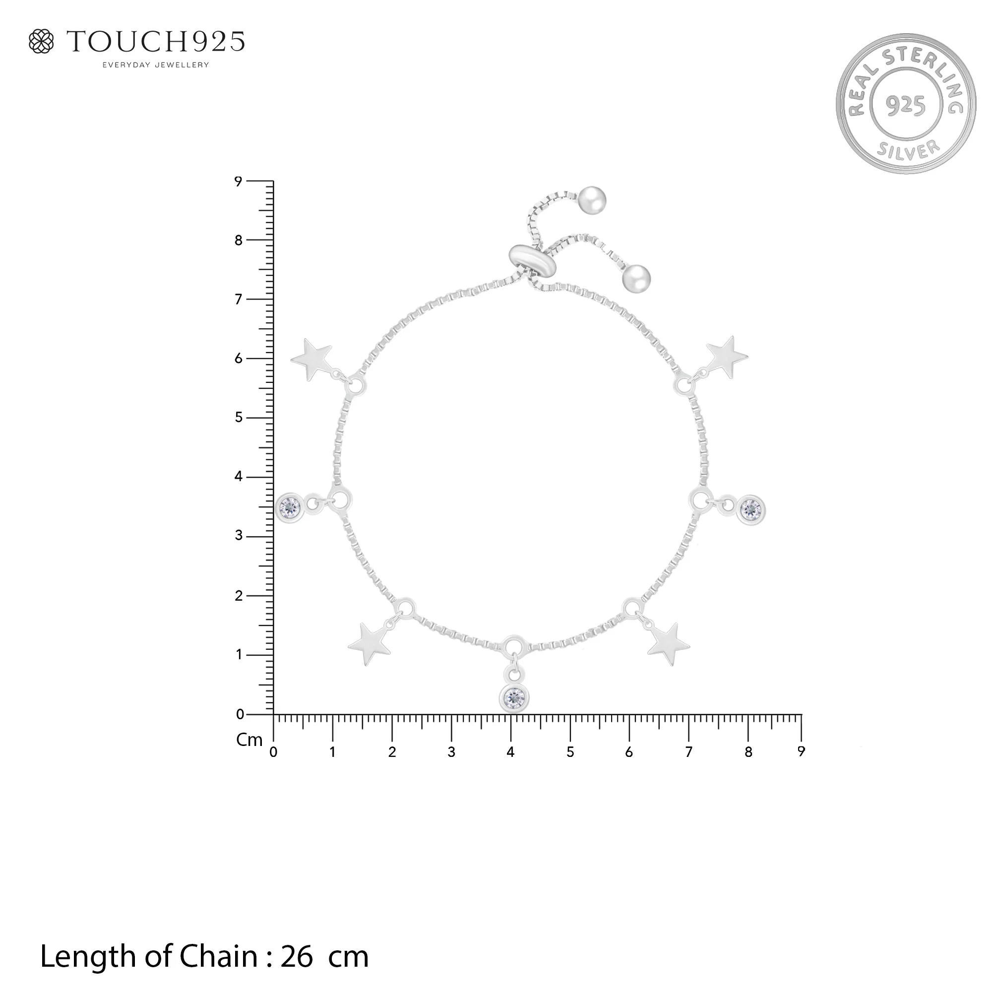 Dainty Star Charm Bracelet - Image 4