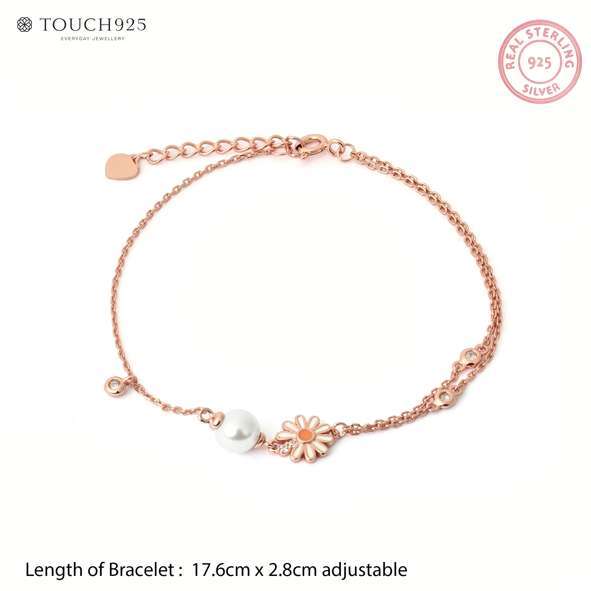 Daisy Pearl Charm Bracelet - Image 10