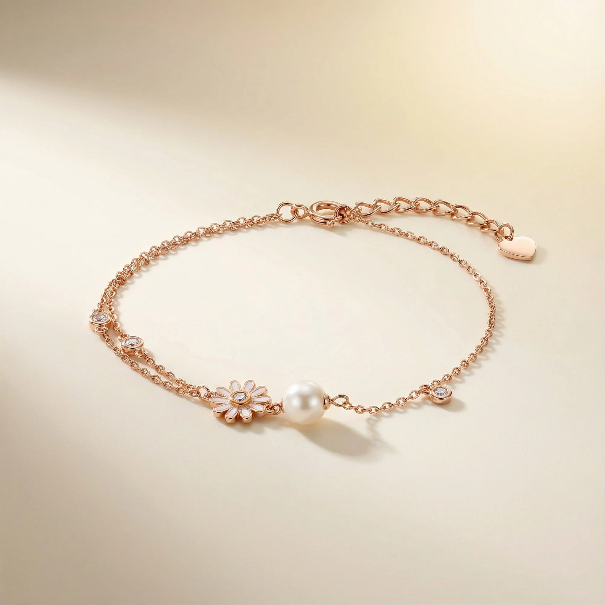 Daisy Pearl Charm Bracelet - Image 7