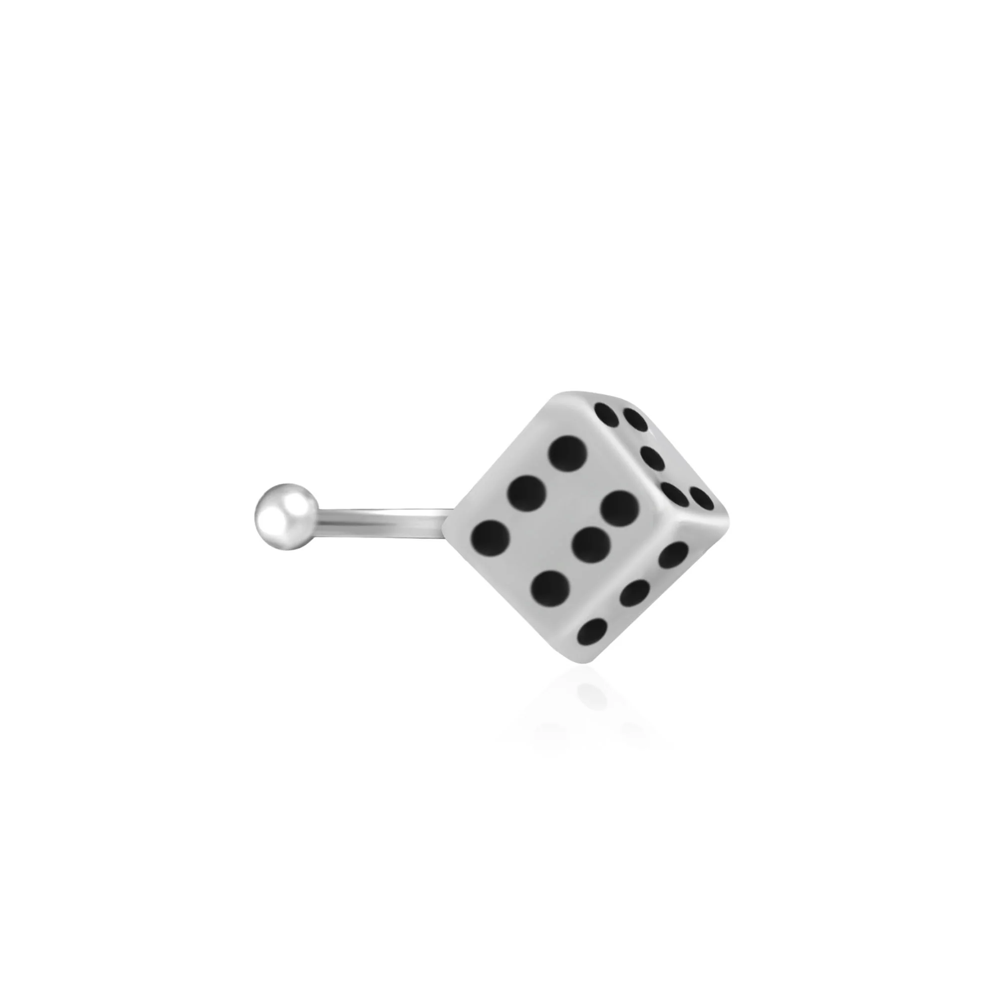 Dice Roll Oxidised Nose Pin - Image 2